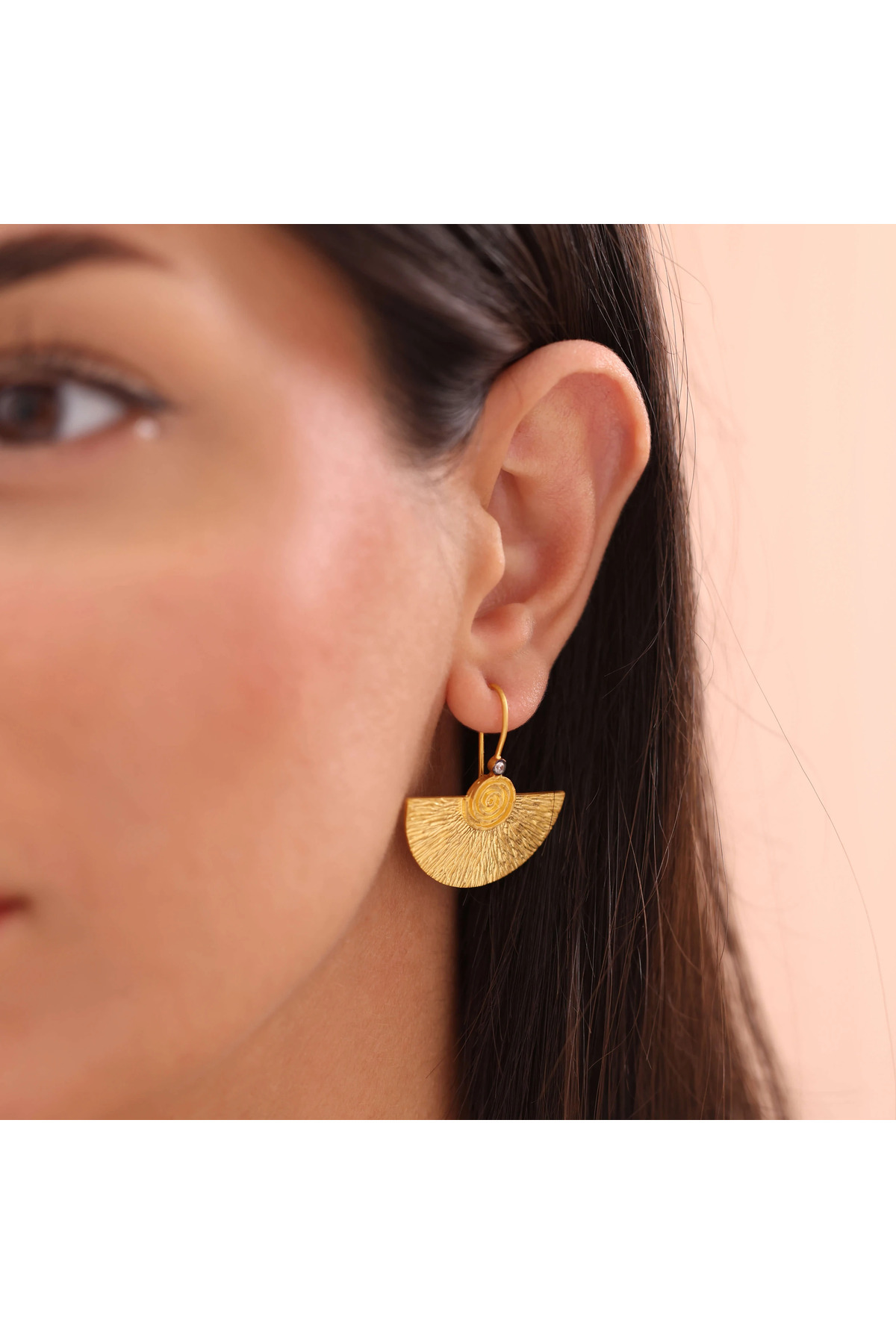 NİSERAJEWELLERY Nisera Helia Altın Küpe