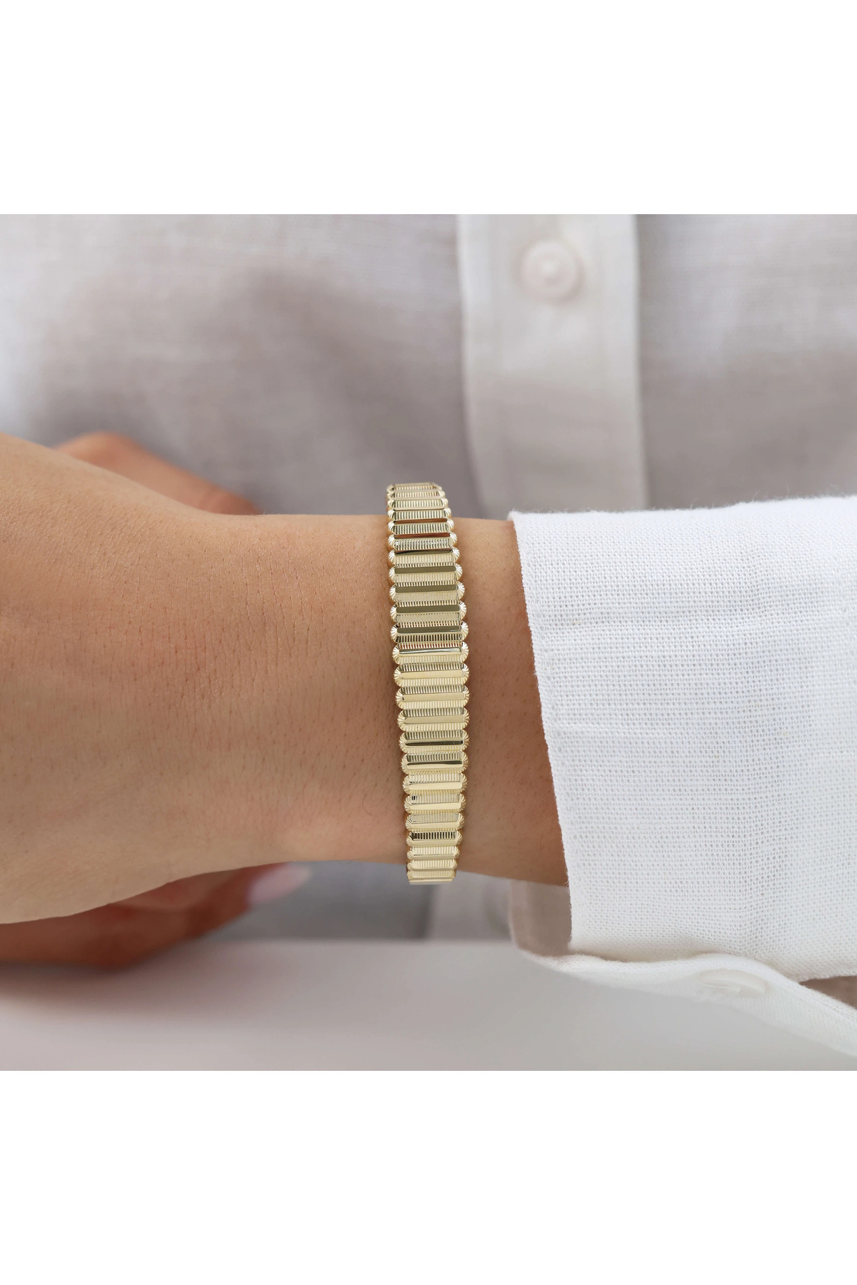 NİSERAJEWELLERY Nisera Linea Altın Kelepçe