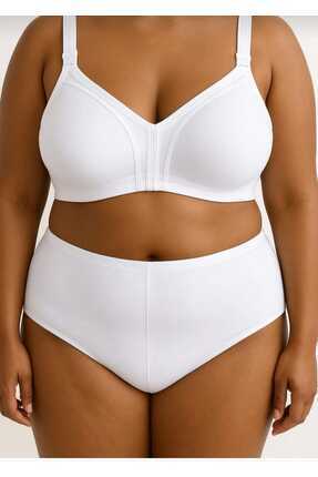 NARIYA Kadın Büyük Beden Sütyen Süngersiz Balensiz Penye Kumaş Toparlayıcı Gü...