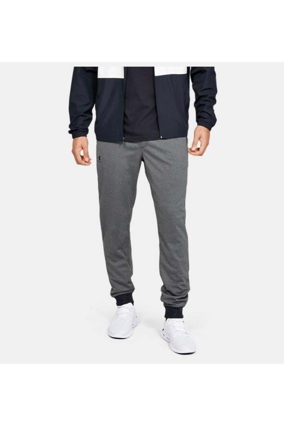 آندر آرمور تیشرت ورزشی طرح SPORTSTYLE TRICOT JOGGER کربنی Heather