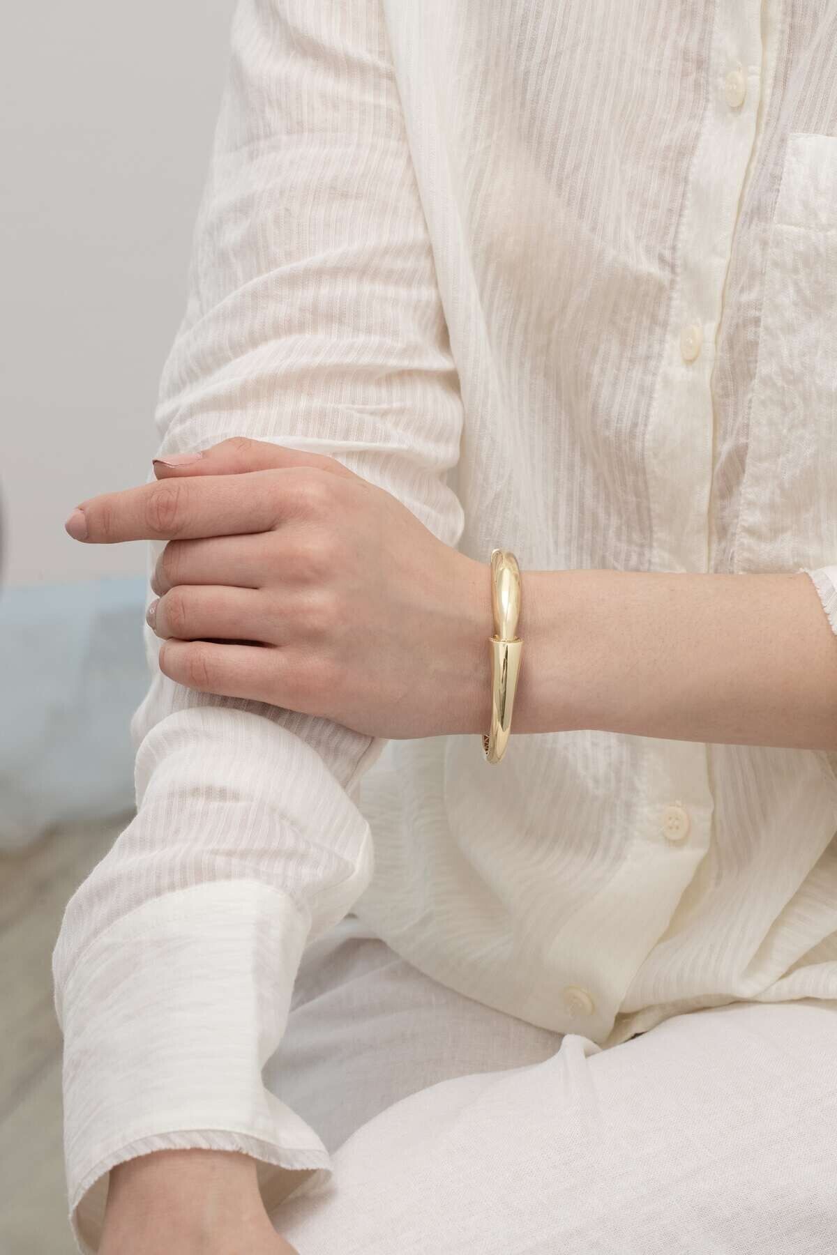 NİSERAJEWELLERY Poseidon Altın Kelepçe