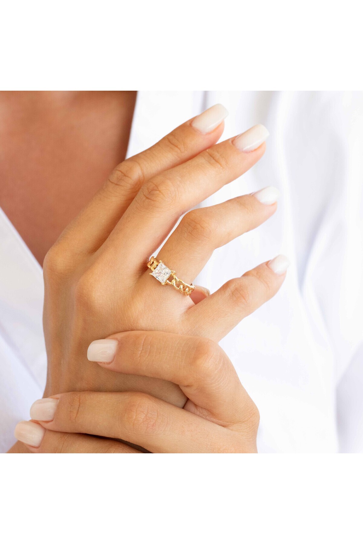 NİSERAJEWELLERY Gurmet Baget Altın Yüzük