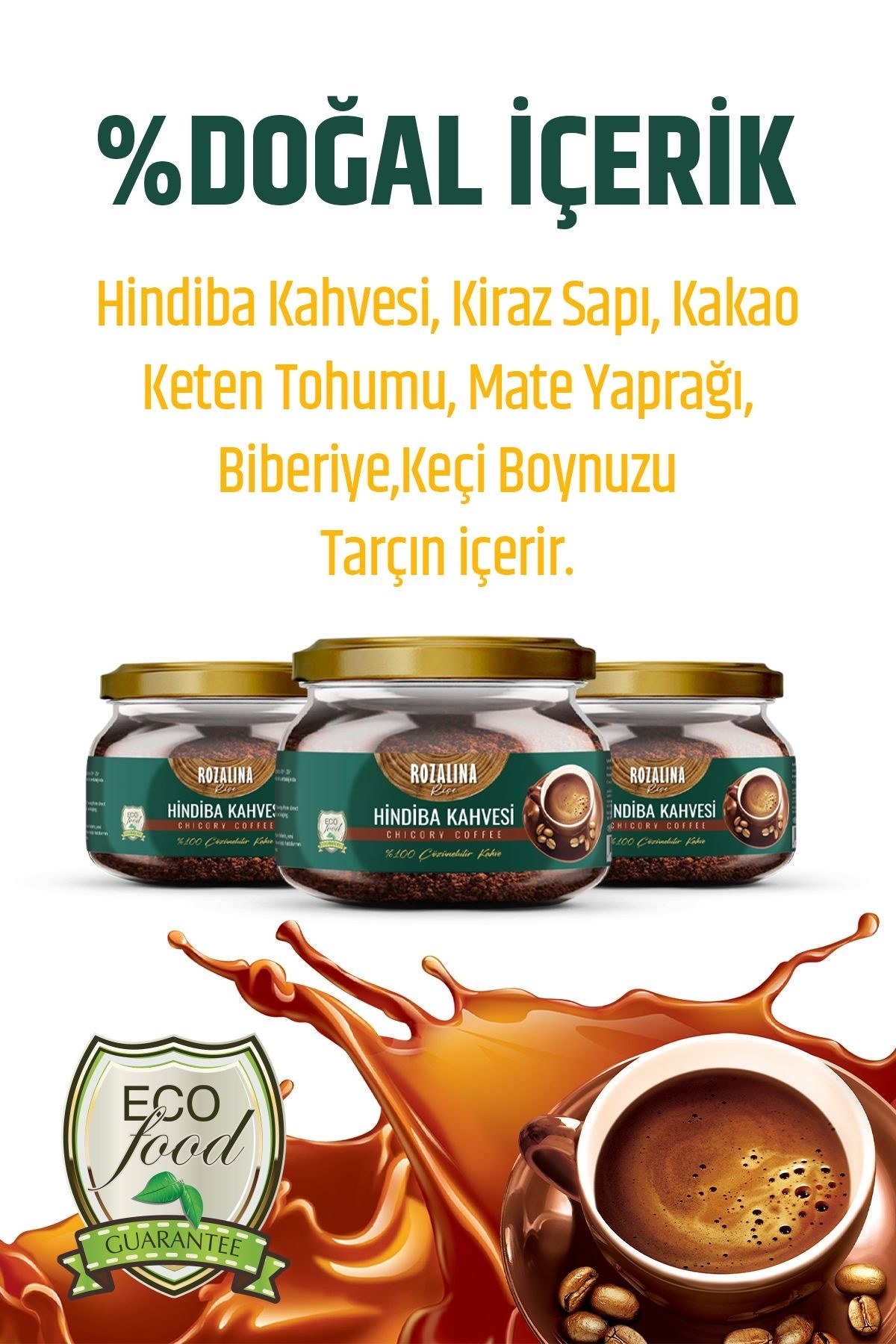 Rozalina Rise Karahindiba Detox Içimi Kolay Diyet Hindiba Kahve 150 gram