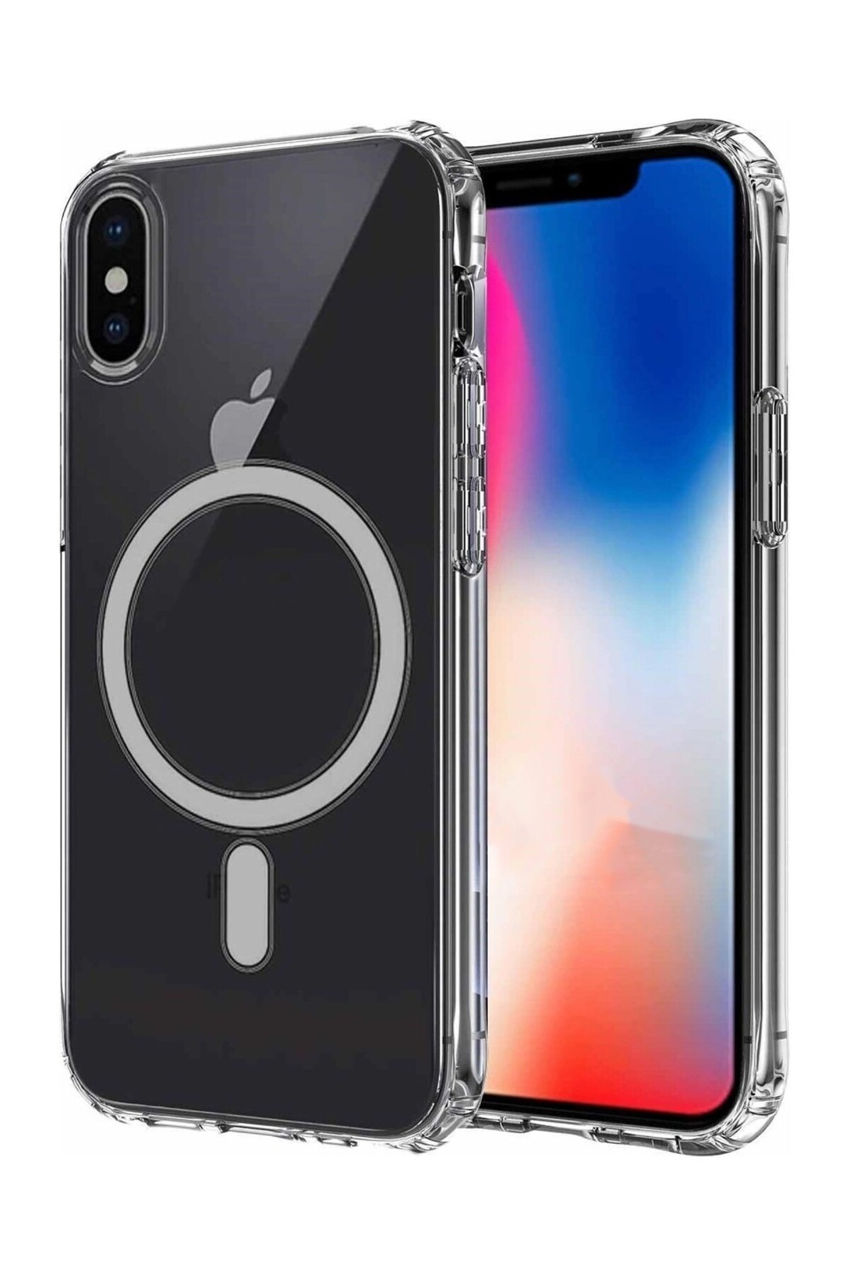 Apple iPhone X-XS Compatible MageSafe Clear Silicone Case