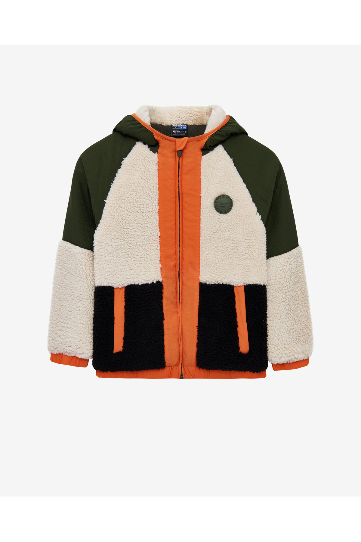 اسکچرز کاپشن خاکی پسرانه B مدل Sherpa Full Zip Fleece Outdoor SK2520045-1629