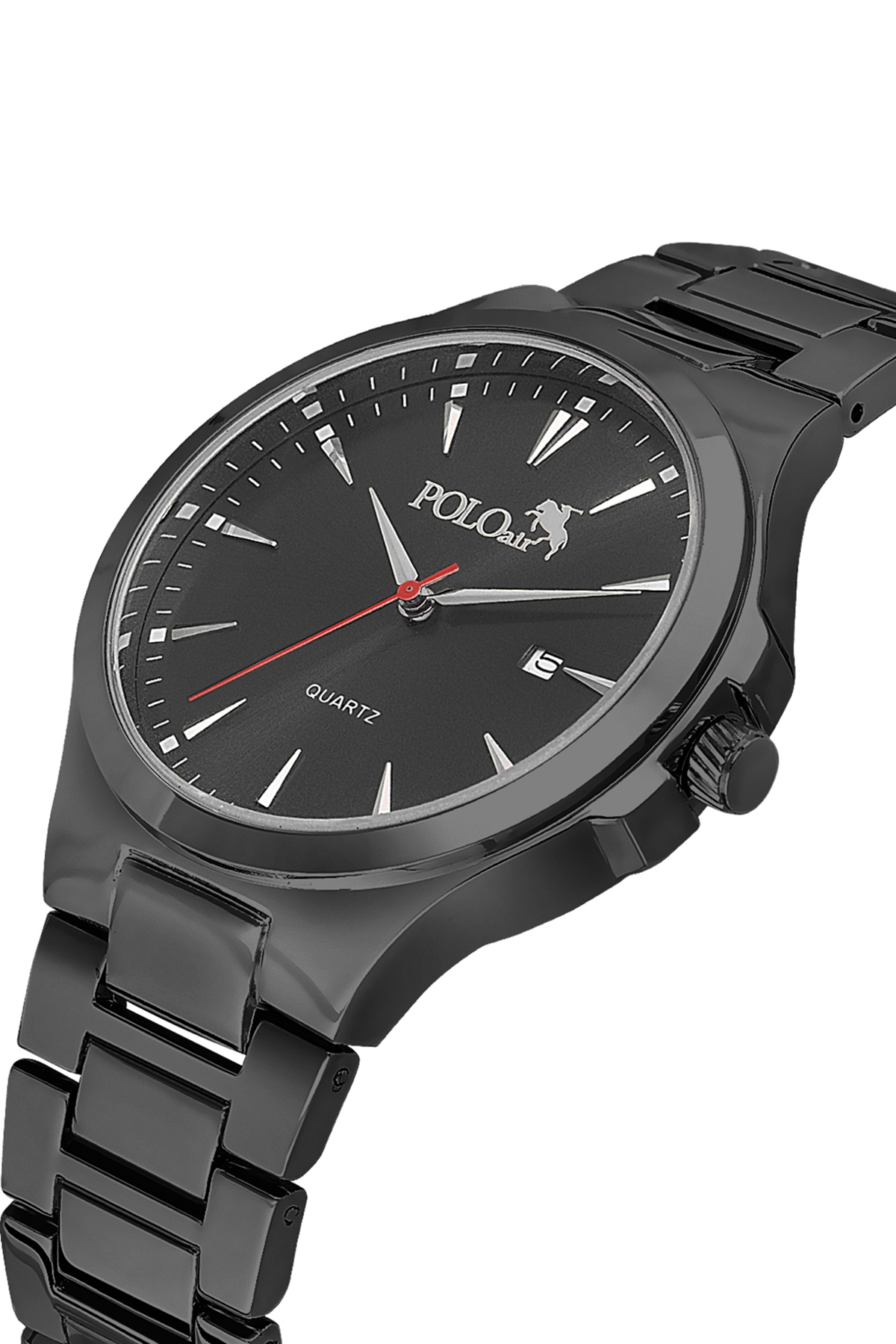 ساعت مچی کلاسیک مردانه با تقویم، رنگ نقرهای-مشکی، مدل PL-7039E4X