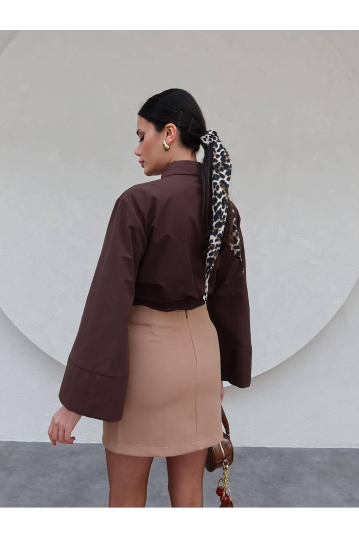 lesclees  İspanyol Kol Beli Bağlamalı Gömlek - Görsel 2