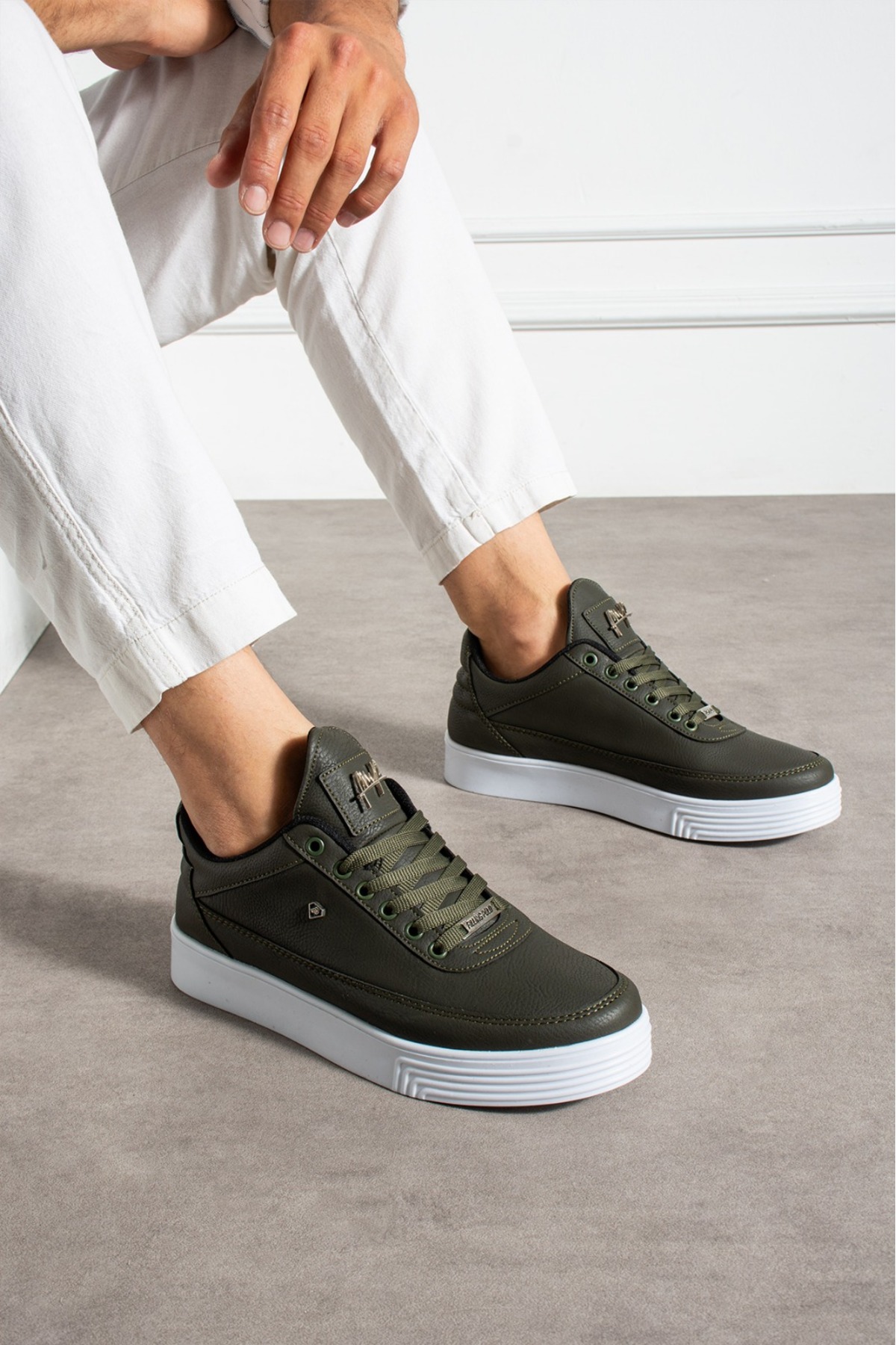FİLLİNG POLO Haki Beyaz 011 Erkek Sneaker günlük ayakkabı