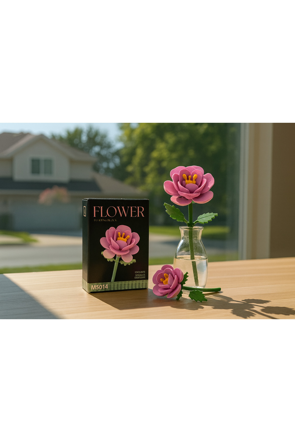 HEY GİDİ GİFT Botanical Mini Çicek Lego Seti - Dekoratif Çiçek Yapım Seti - Dekoratif Ev & Ofis Süsü | Hediyelik