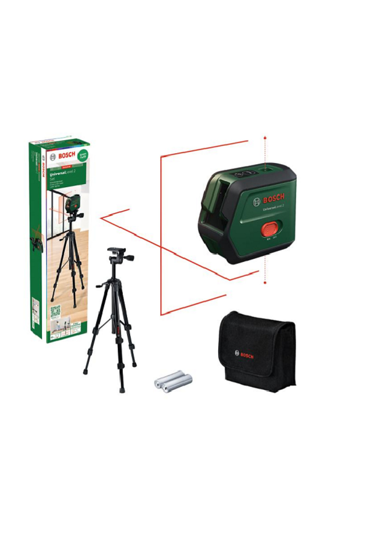 Bosch Distomat Universal Level Lazer Hizalama 2 Li Set