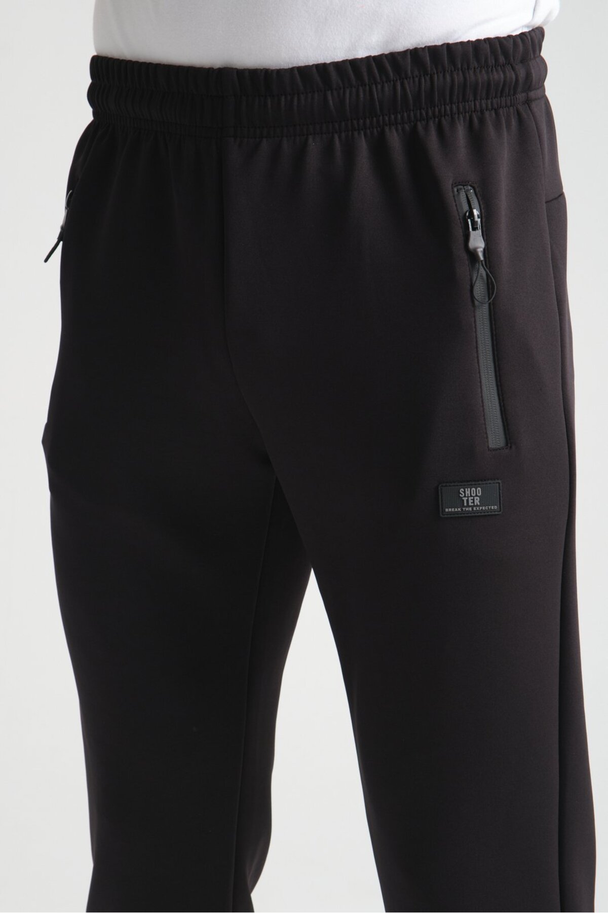 Shooter Sportswear Siyah Erkek Cep Detaylı Jogger Eşofman Altı görsel 6