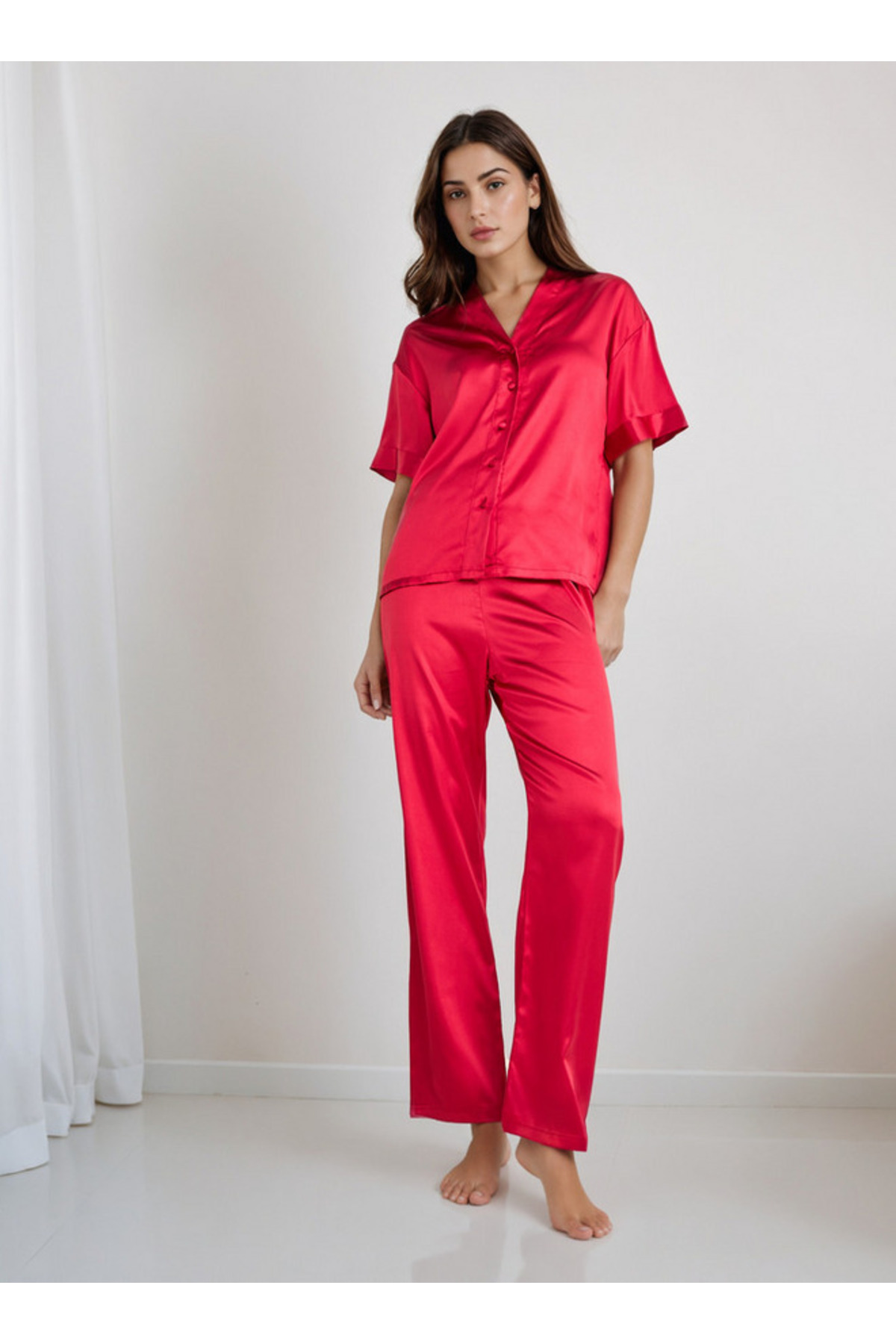 Splash FAV Pyjama Set Button-Down Shirt & Trousers