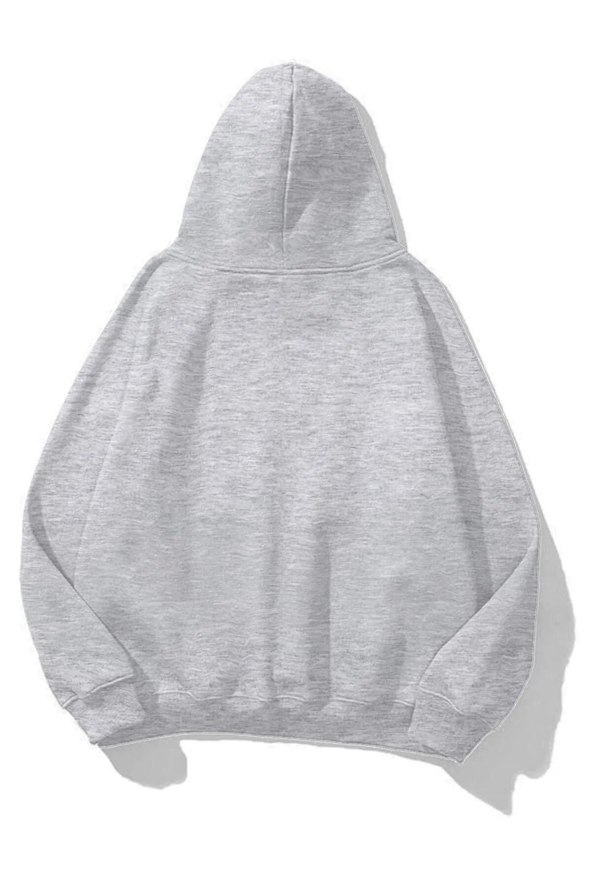 Cool mans Oversize 3 İplik Şardonlu Kapüşonlu Battal Büyük Beden Sweatshirt görsel 2