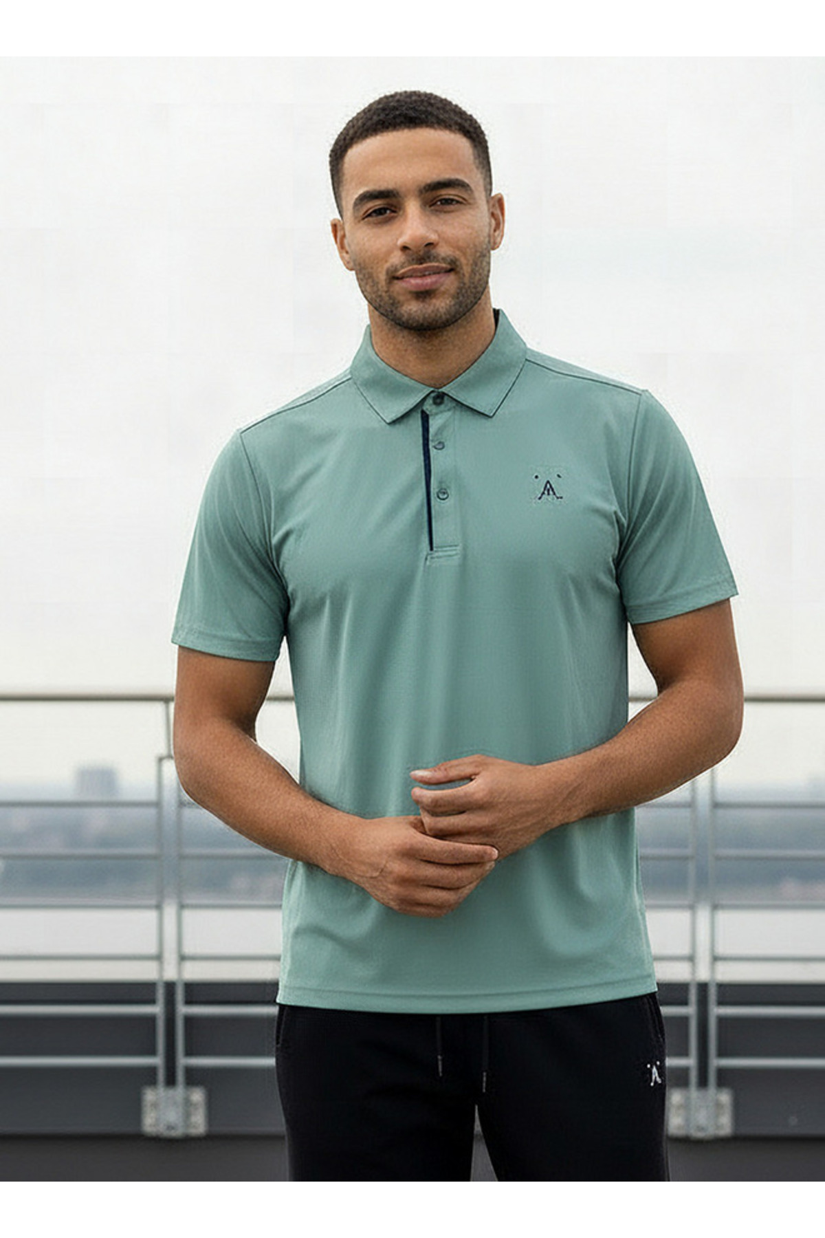 Adot Men Stretchable Performance Polo T-shirt