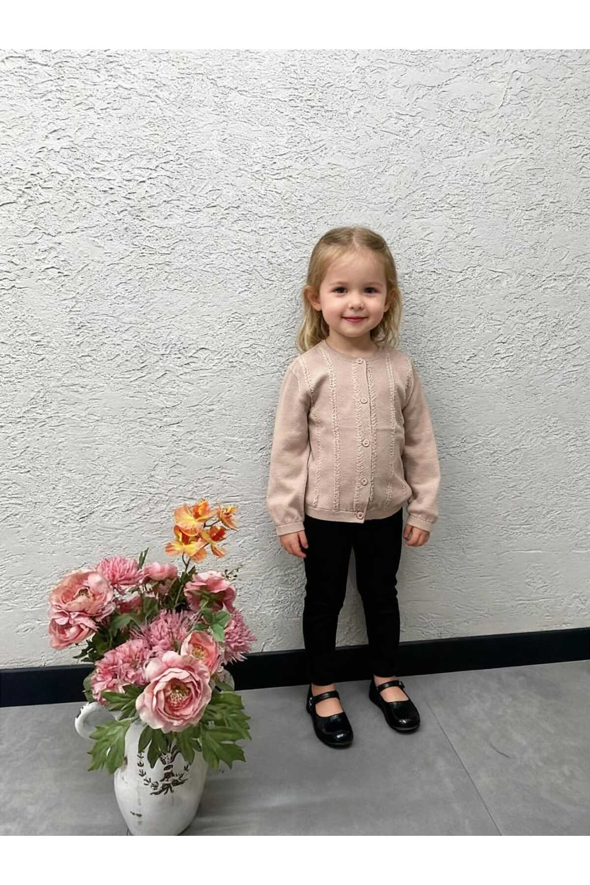 Gocoland Kız Çocuk Düğmeli Triko Hırka fotoğrafı 2 (önizleme)