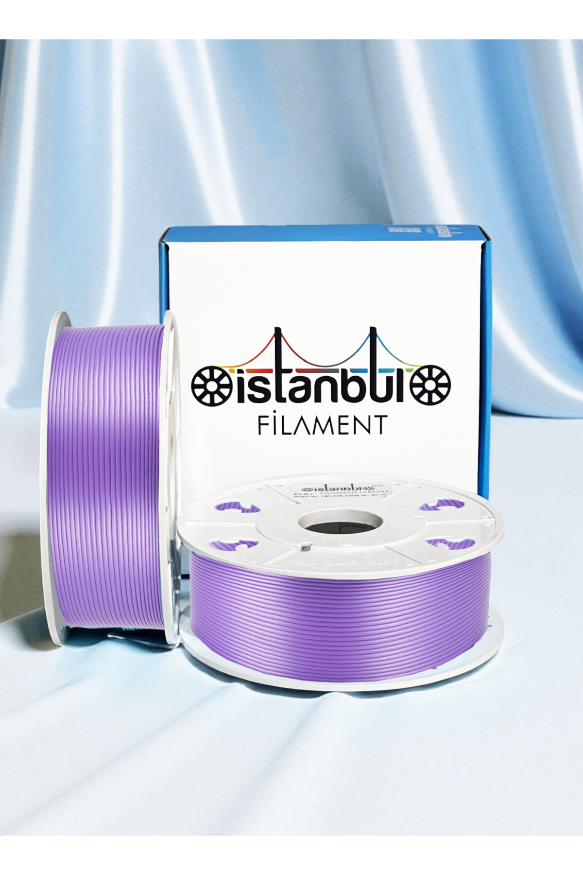 İSTANBUL FİLAMENT 3D Baskı PLA Silk+ Lila Filament 1 Kg Ø 1,75mm ± 0,05 Mm