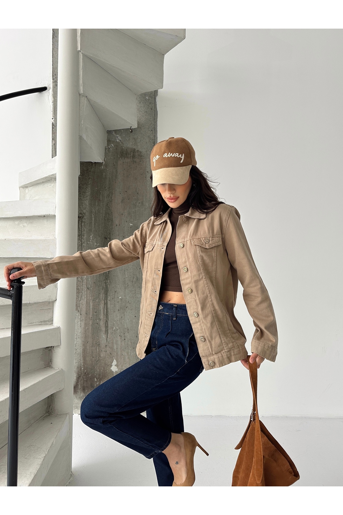 KENE JEANS Women's Boyfriend Mink Linen Jacket