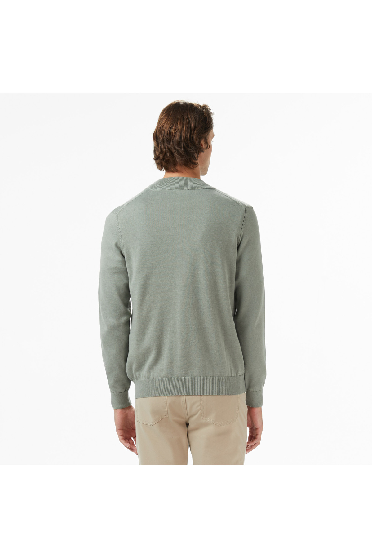 Nautica Erkek Yeşil Classic Fit Kazak görsel 2