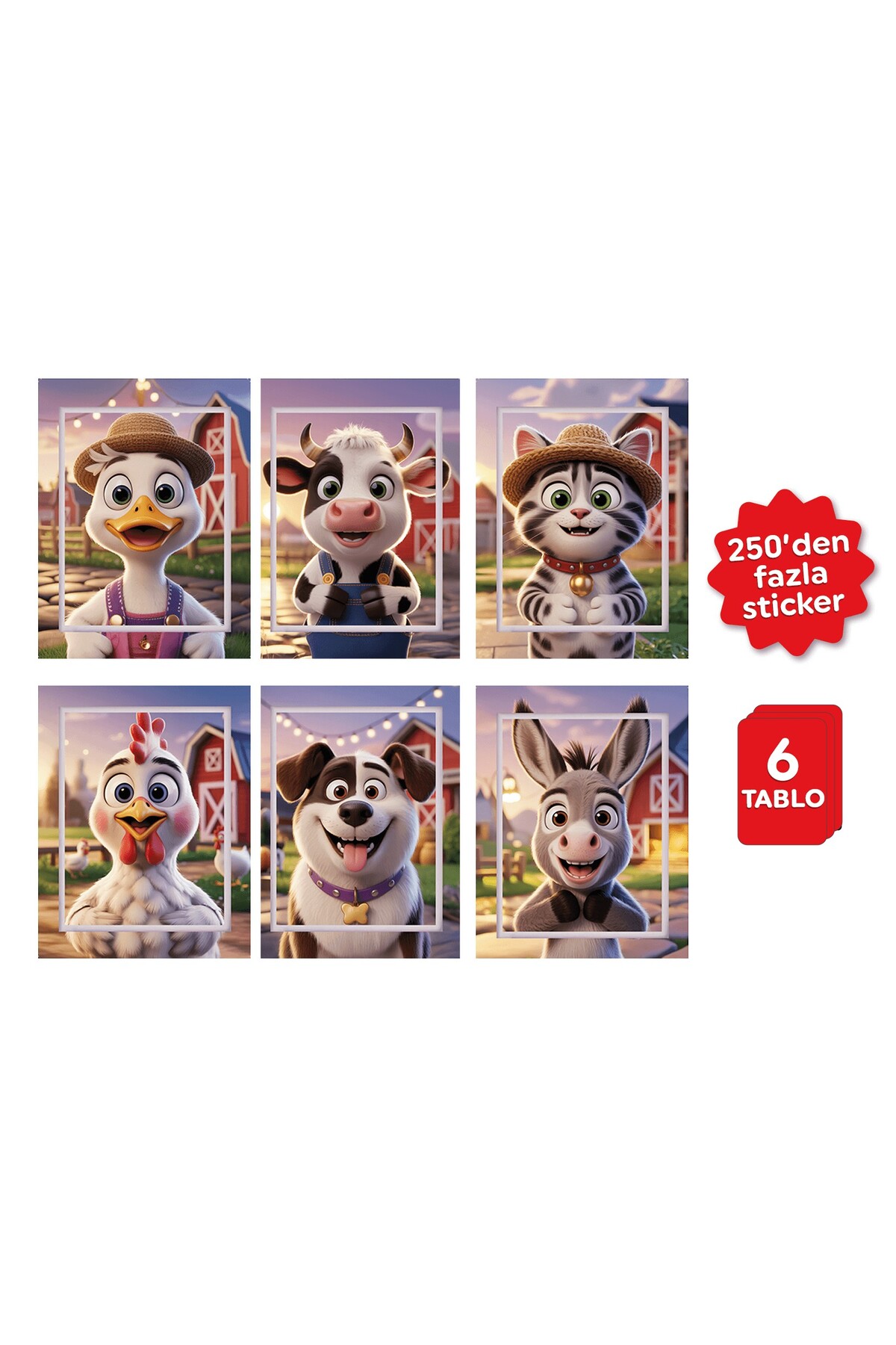 Playever Sticker Puzzle - Çiftlik, Çıkartmalı Yapboz Etkinlik Kitabı fotoğrafı 4 (önizleme)