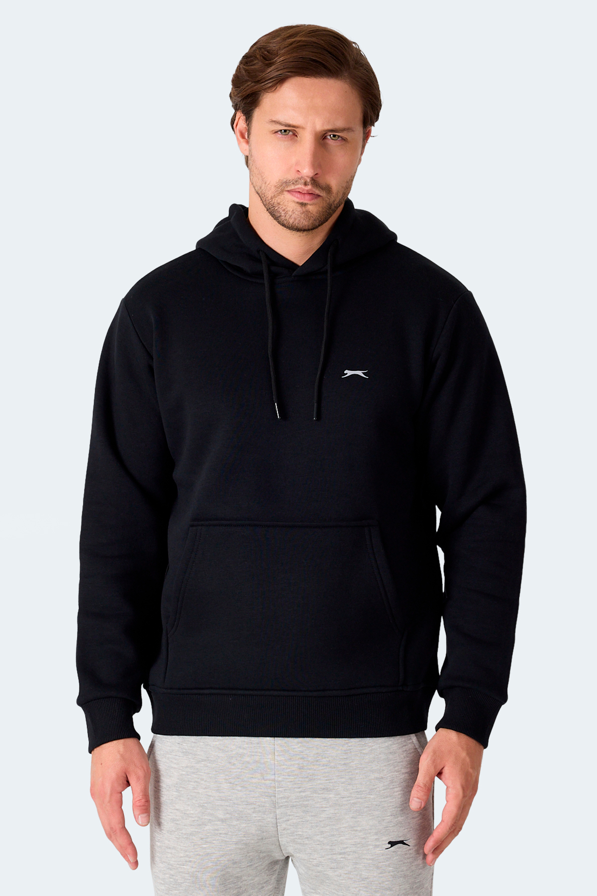 سویشرت مشکی کلاه‌دار مردانه MOONLIGHT I اسلازنگر سویشرت اسپرت Slazenger