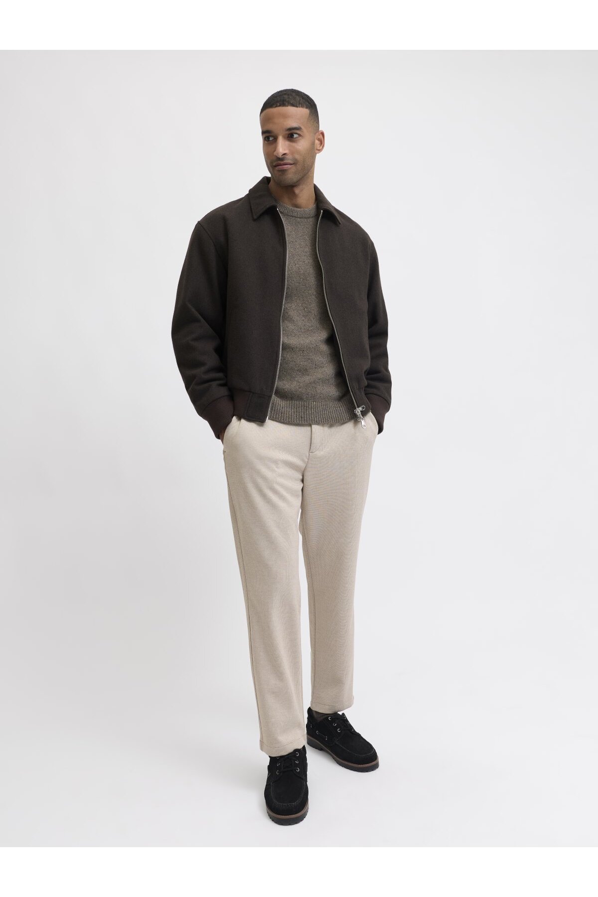 شلوار مردانه راسته کشسان | جک اند جونز Jack & Jones 12287172 - تصویر 3