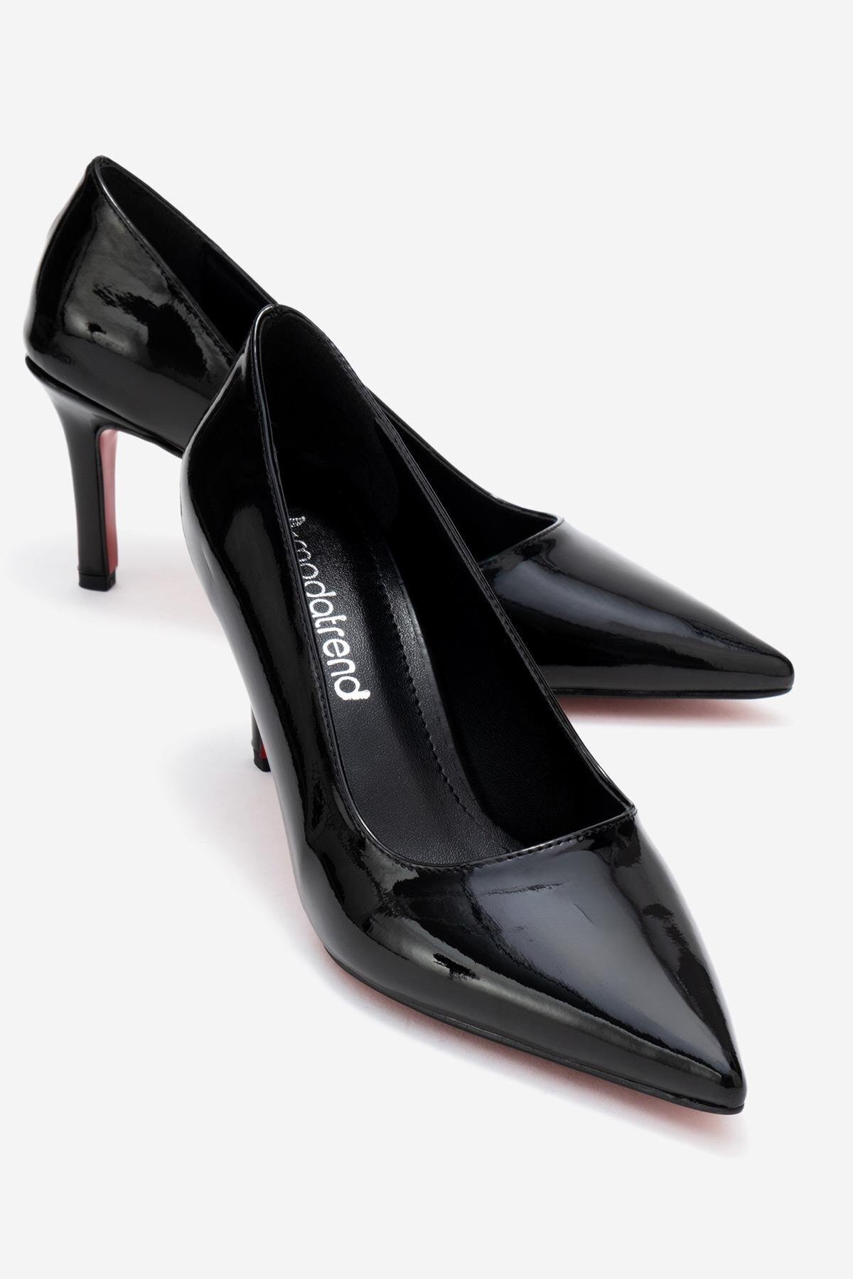 Women's Stiletto Shoes BLACK PATENT LEATHER