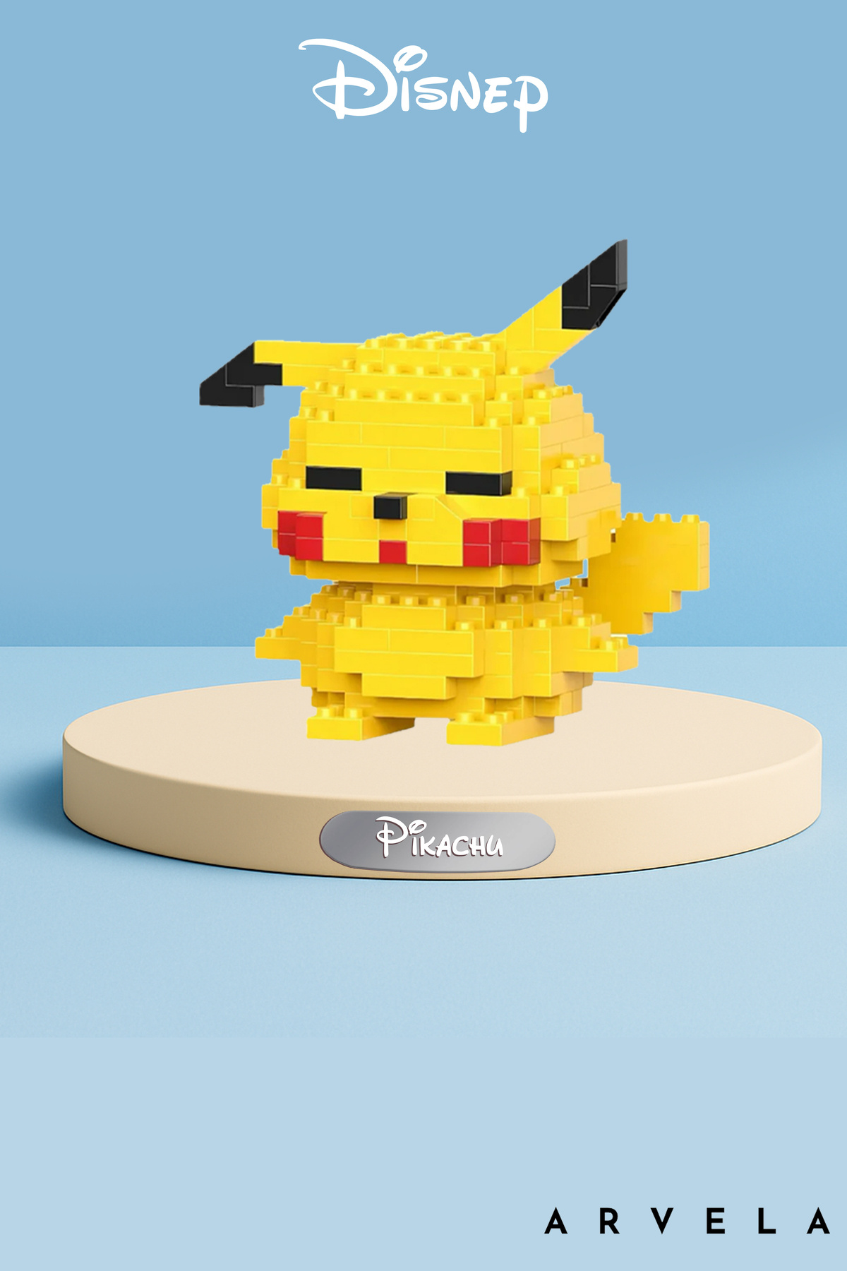 Arvela Mini Blok Pikachu Seti – Mikro Lego Stil Sevimli Karakter Figür Oyuncak