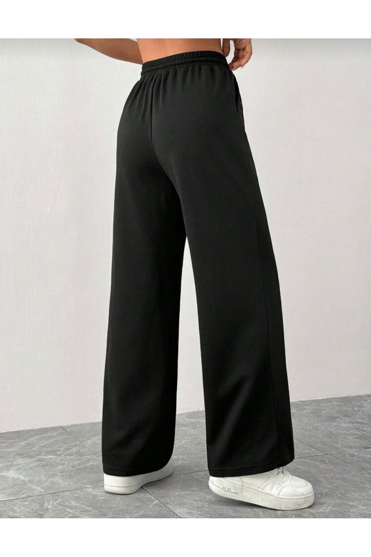 LACKH Широки панталони от тренировъчен екип, удобни за носене, с шнур