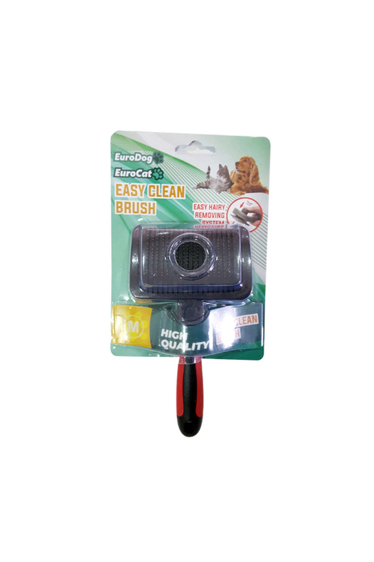 Eurodog 1590206736 EuroDog-Cat Kendinden Temizlemeli Fırça (40602) Orta Boy