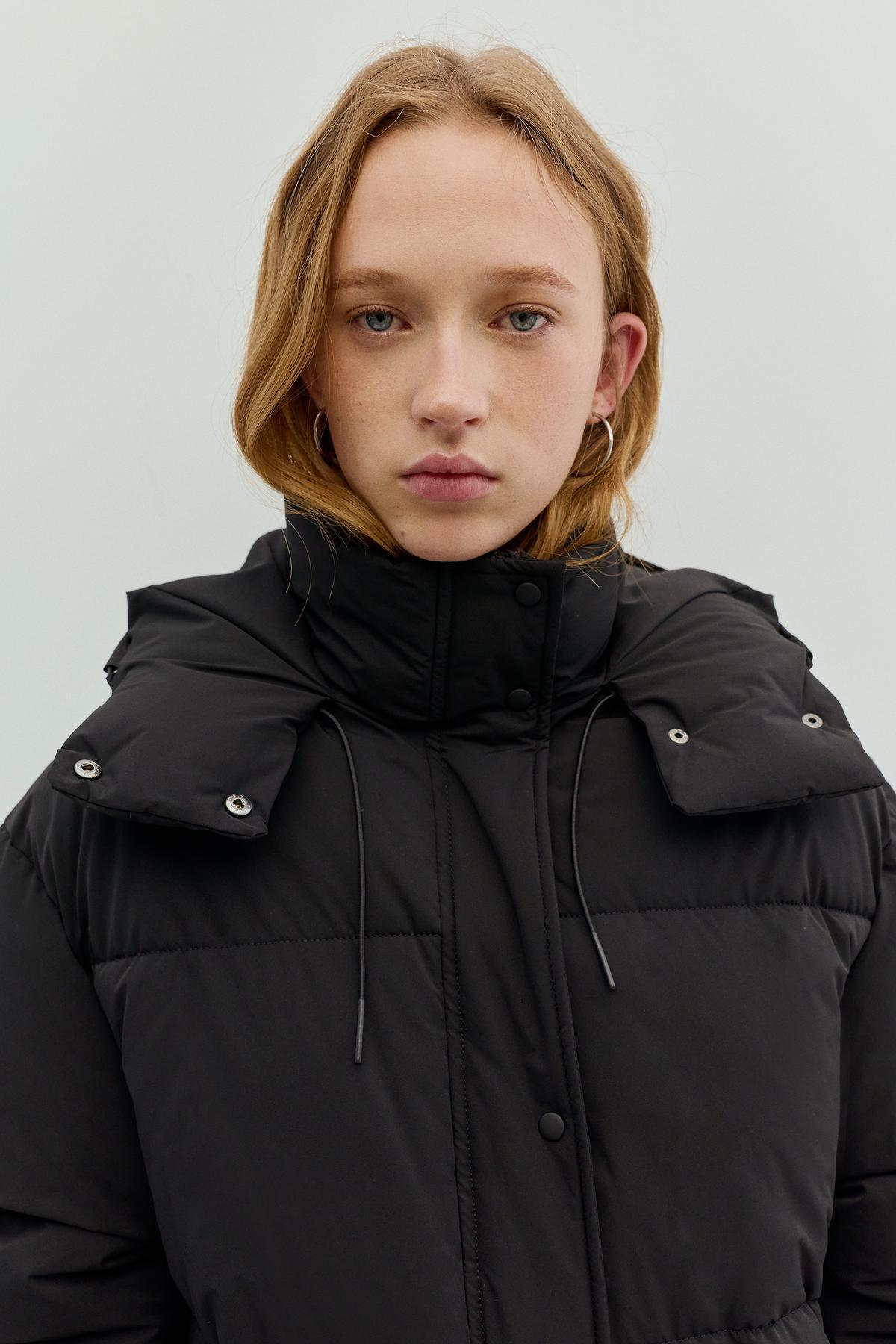 Pull & Bear  Su Geçirmez Şişme Kaban - Görsel 4