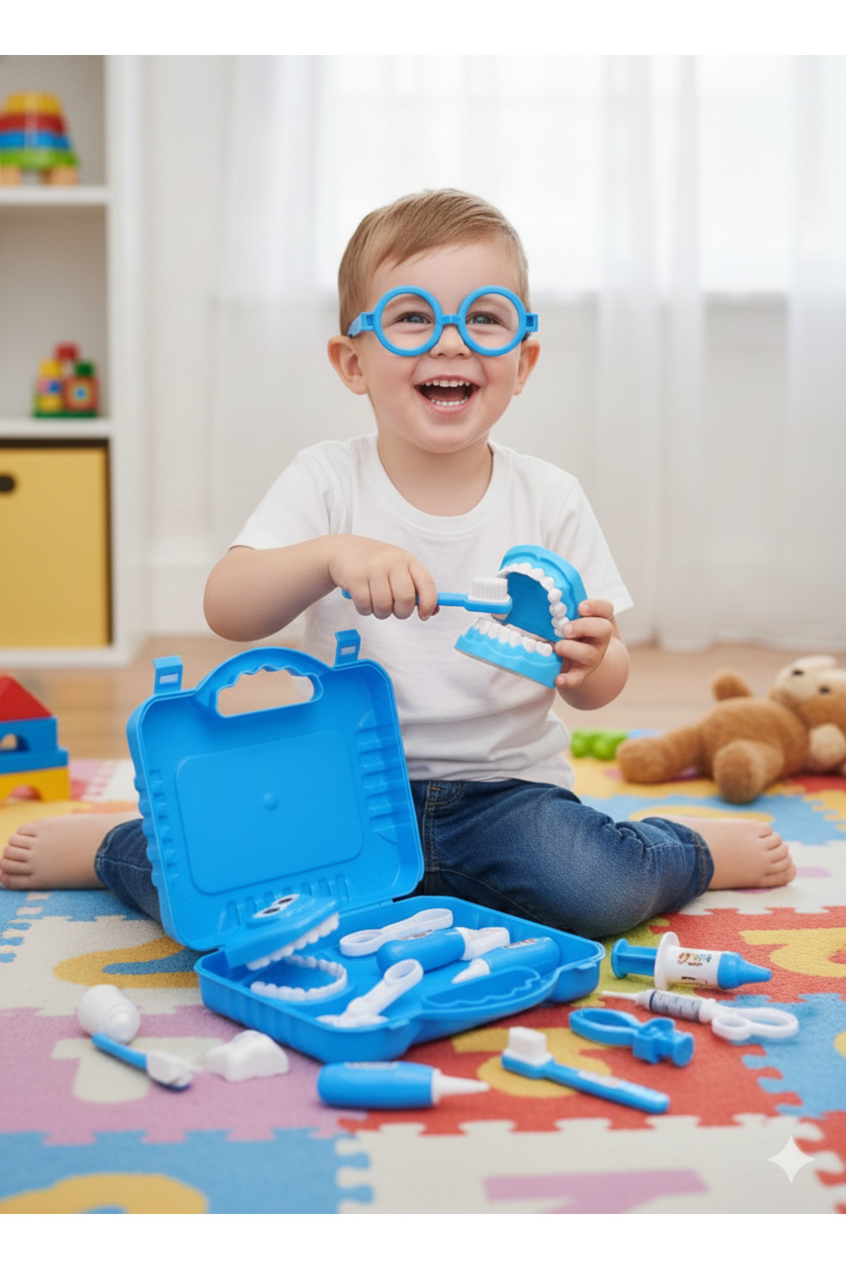 Doctor Dental Dentist Toy Set Blue Doctor Set for Men