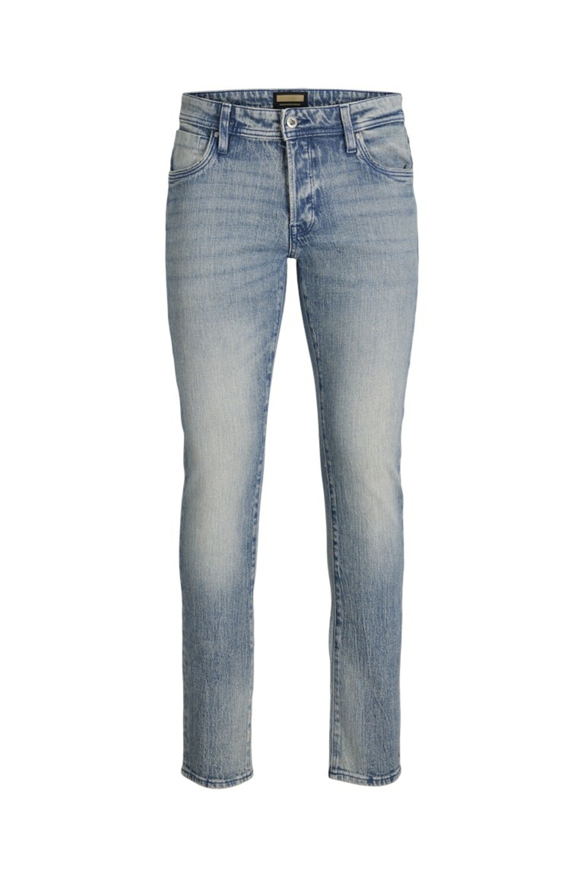 جک اند جونز شلوار جین آبی مردانه Jjiglenn Jjloke Sq 338 Ln Jean 12295611-Bluedenim