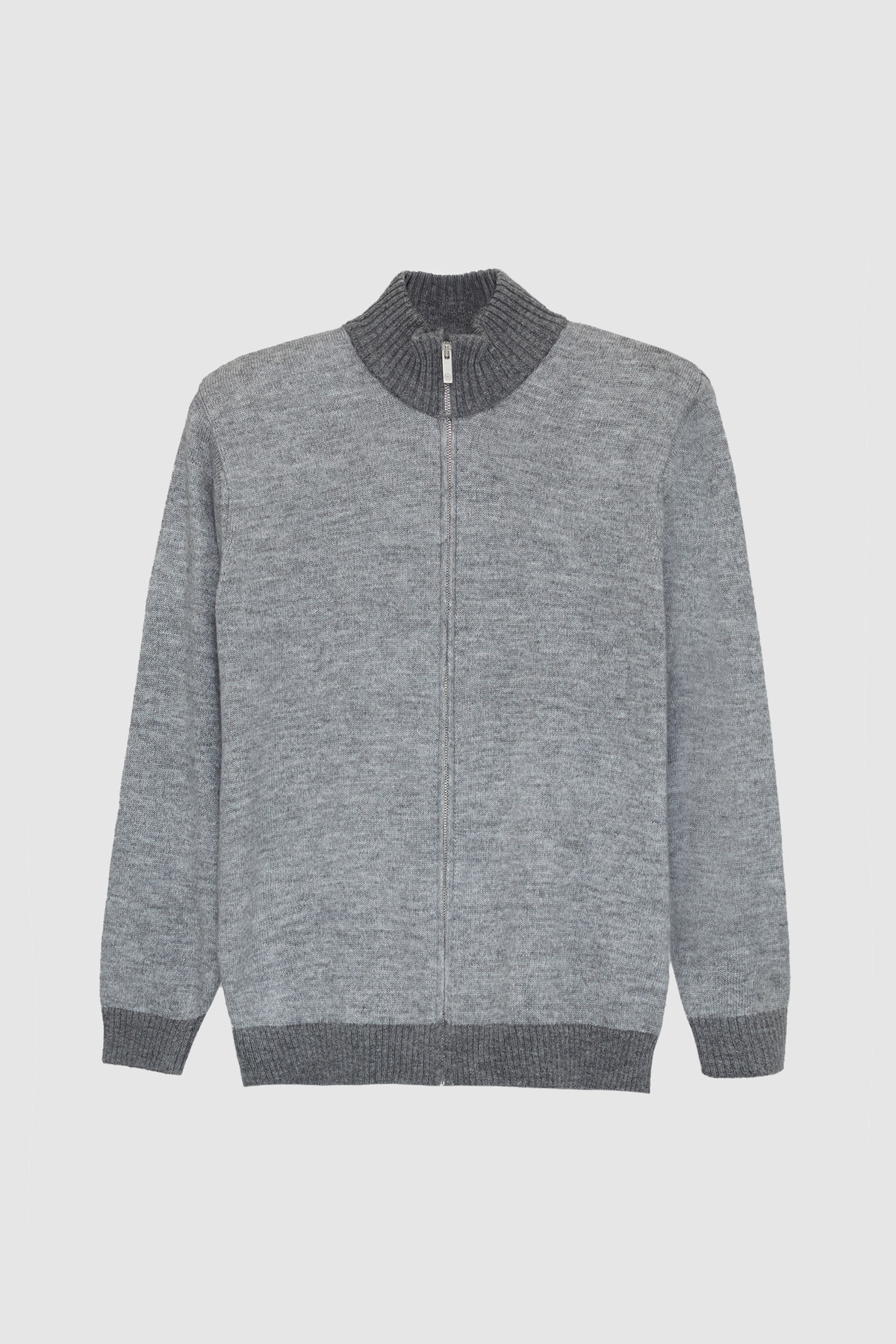 Ds Damat Regular Fit Grey Melange Cardigan — خاکستری 5HC0601020183 — تصویر 5 از 7