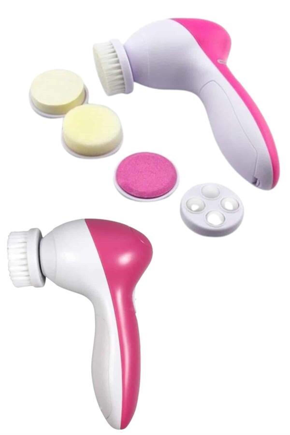 UCUZTEKNO 5 Başlıklı Cilt Temizleme Cihazı Ultra Kaliteli Yumuşak Kırşıklık Karşıtı