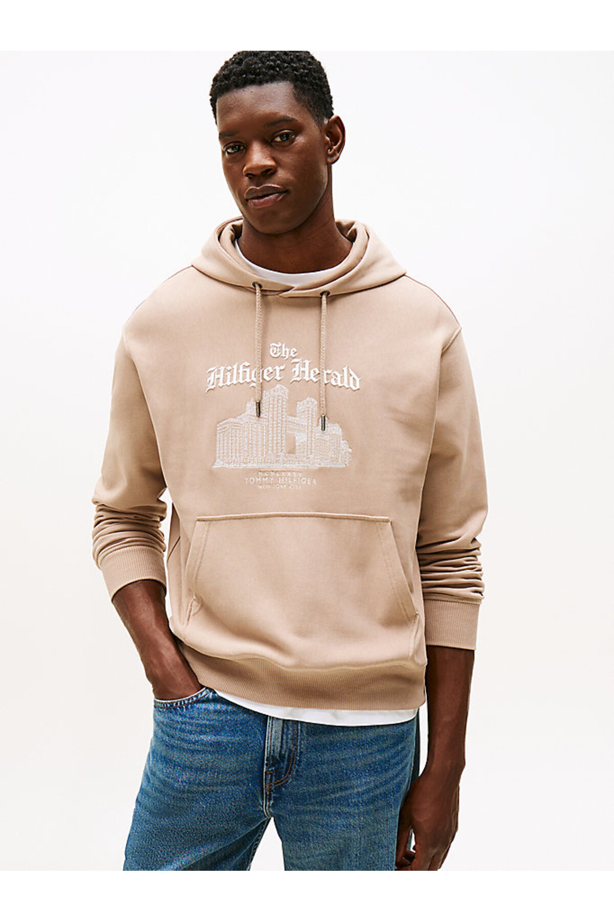 Tommy Hilfiger Men's Herald Skyline Hoodie- Trendyol