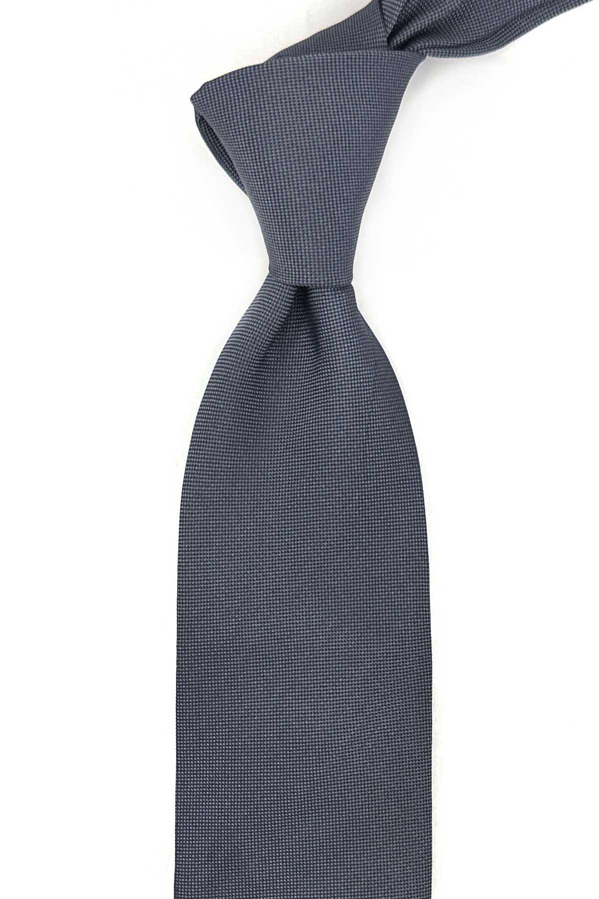  کراوات ابریشمی دودی ایتالیایی مدل کازانوا IK2121