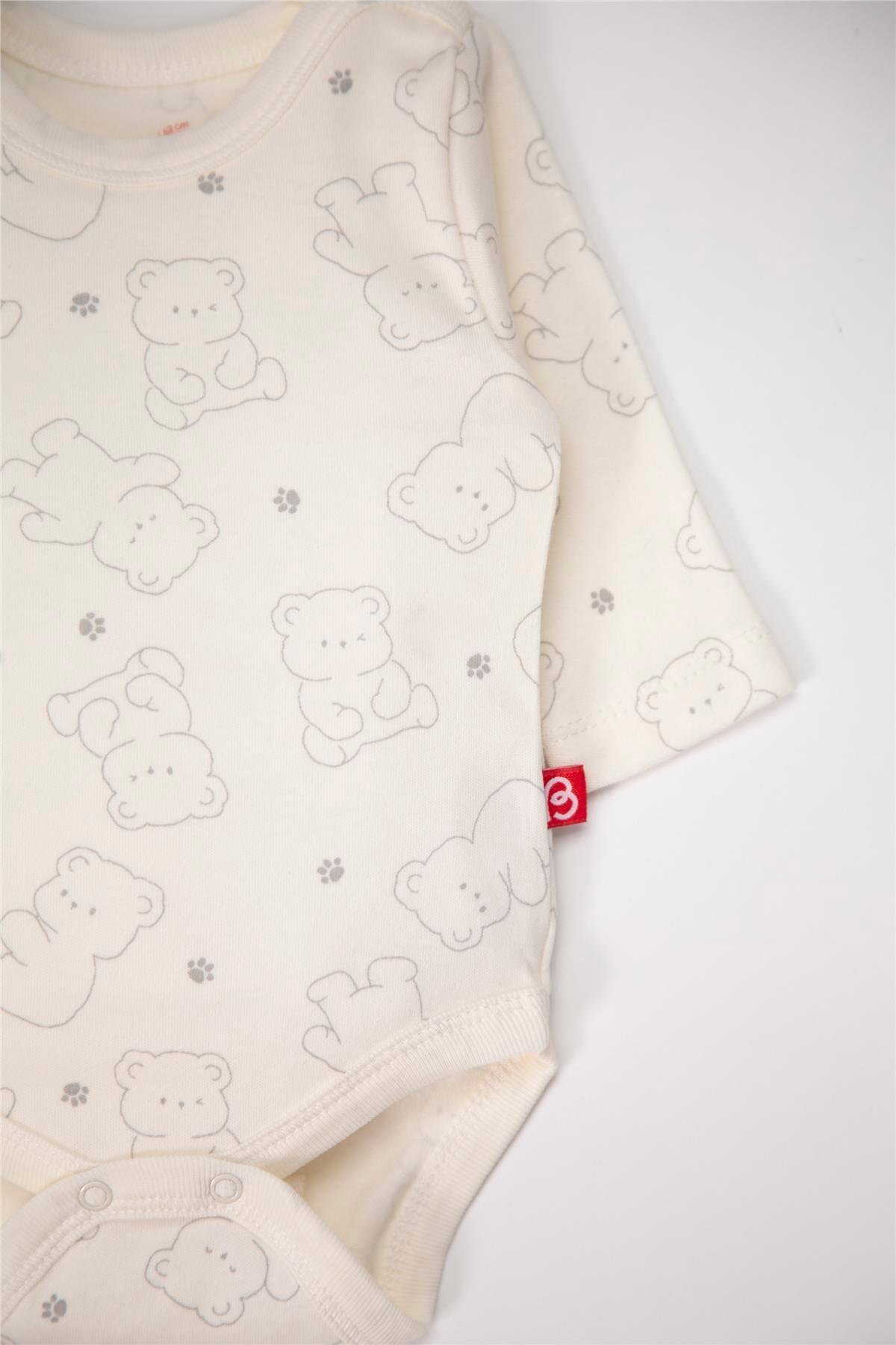 Bebetto UZUN KOLLU BODY 3LÜ (CUTE BEAR) GRİ MELANJ fotoğrafı 4 (önizleme)