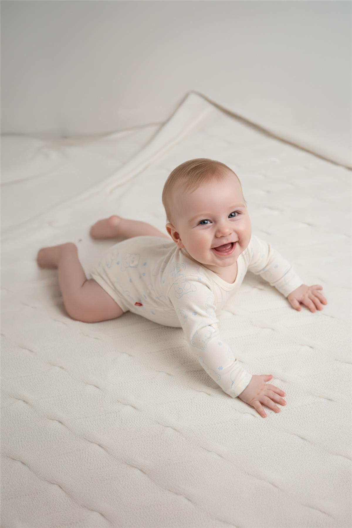 Bebetto UZUN KOLLU BODY 3LÜ (CUTE BEAR) MAVİ fotoğrafı 5 (önizleme)