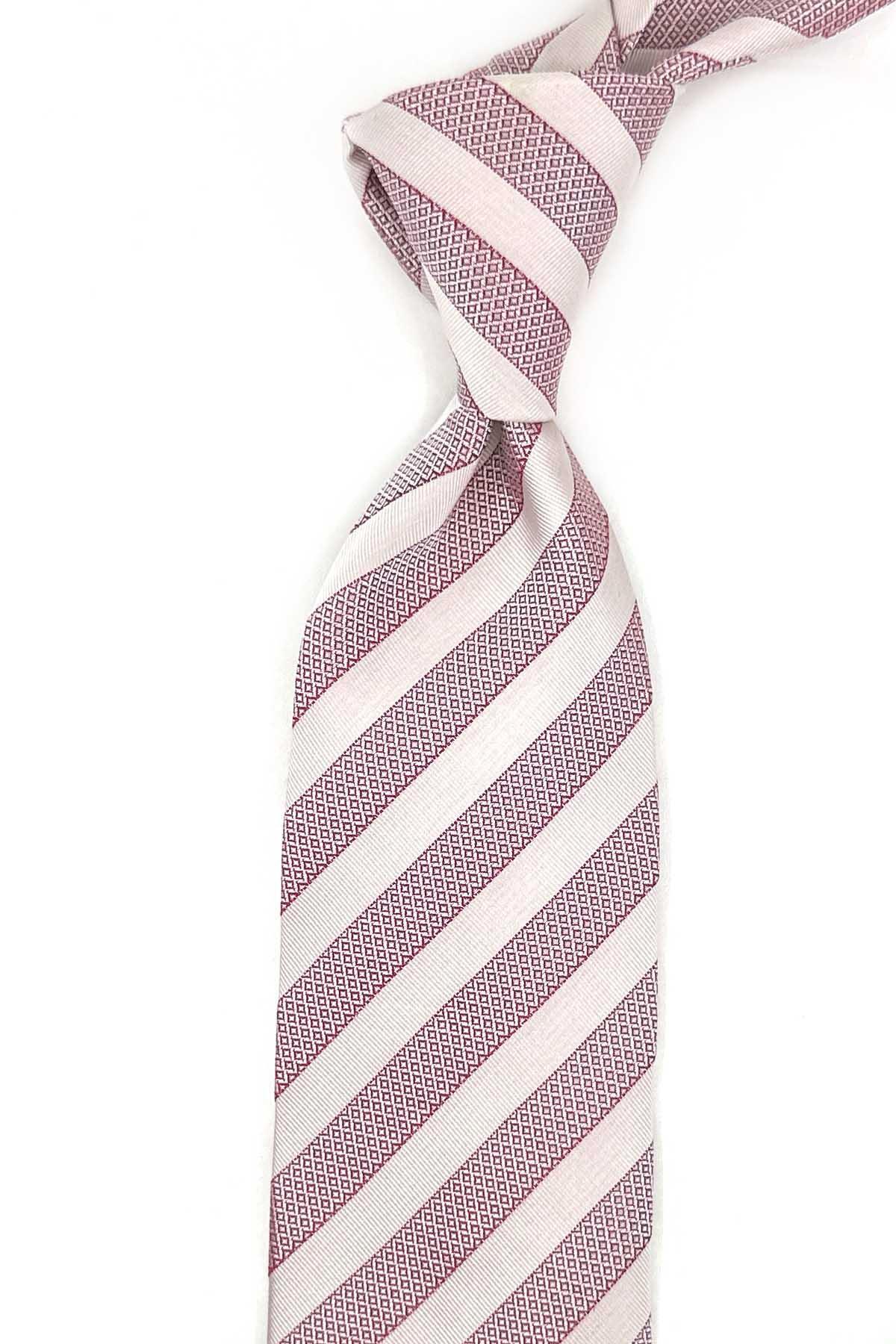  کراوات ابریشمی ایتالیایی قرمز رنگ پینزوتا IK2115