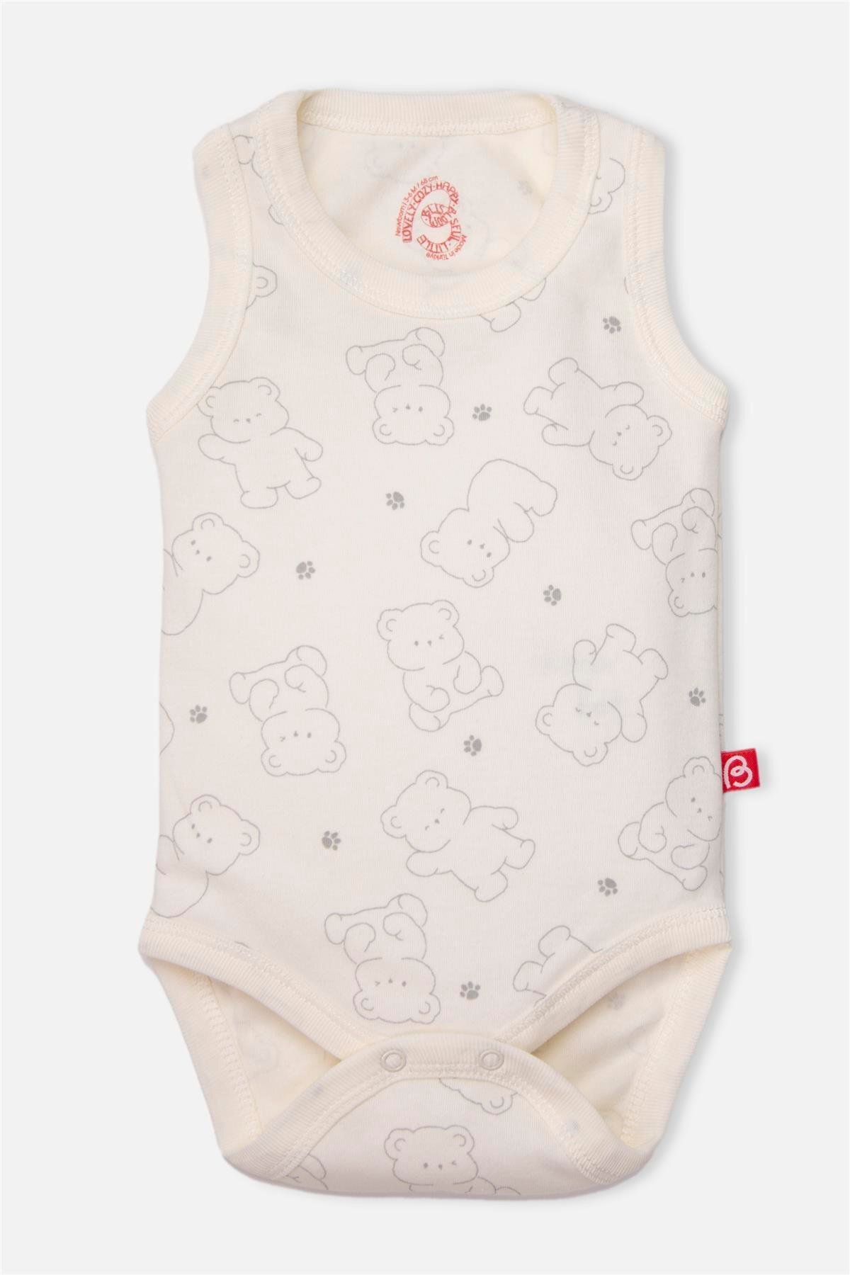 Bebetto ATLET BODY 3LÜ (CUTE BEAR) GRİ MELANJ fotoğrafı 6 (önizleme)
