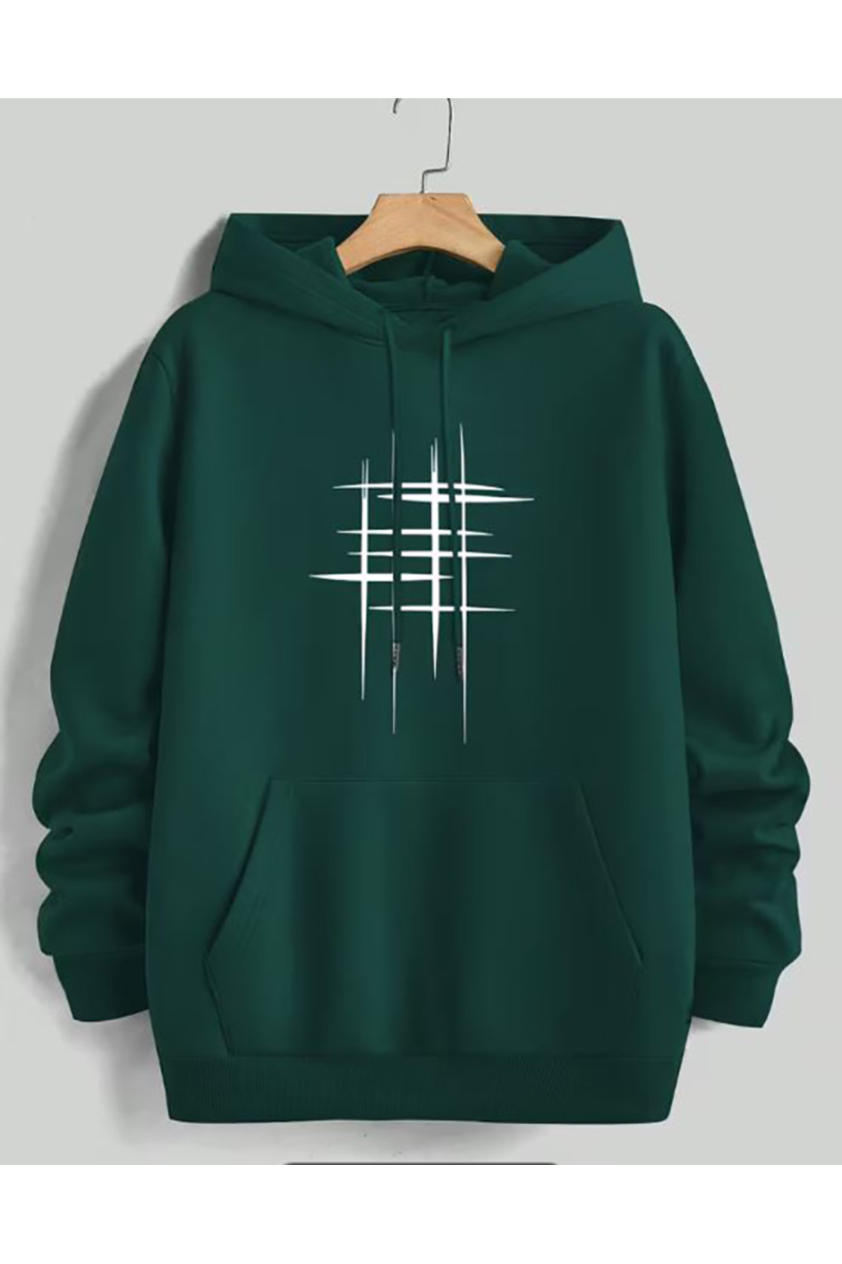 herkesemoda Mikina s kapucňou s potlačou