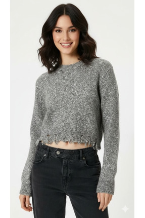 MELLY MORE SİMLİ KISA KAZAK