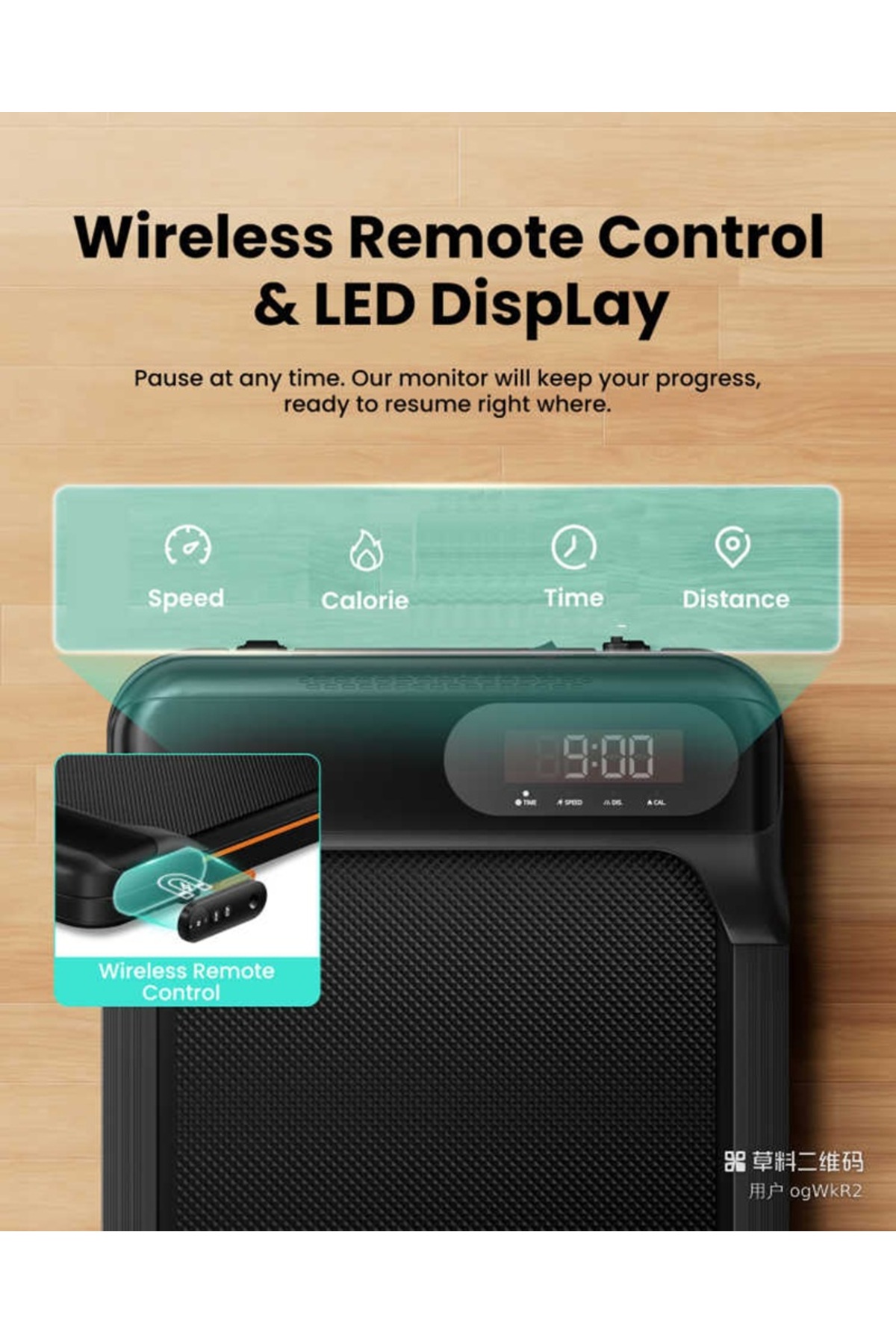 سير مشي منزلي 1 حصان سرعة 10 كم يتحمل 90 كجم مساحة 38×95 سم,موديل 8510