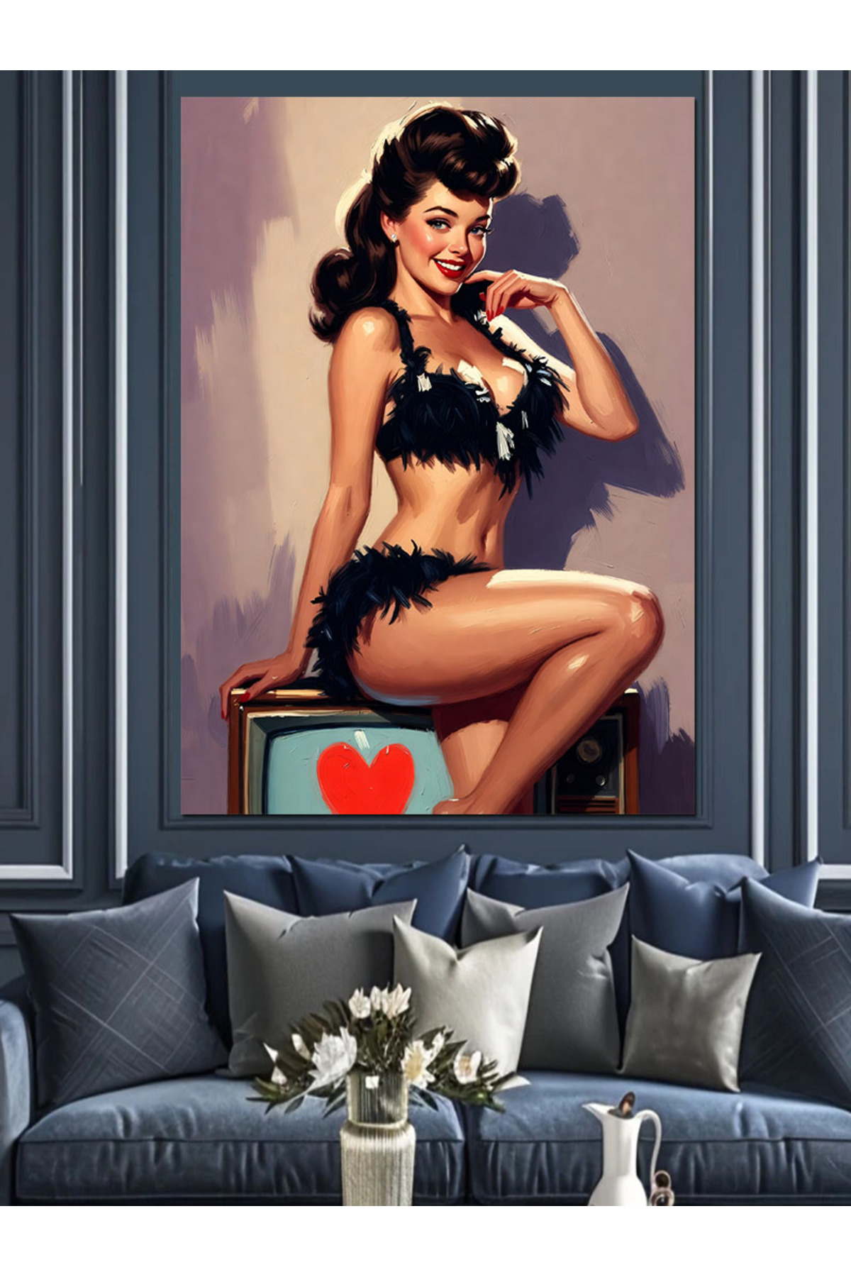 Çilekli Seksi Yüksek kaliteli yağlı boya dokulu Kanvas Canvas Tablo kanvas tablo canvas tablo duvar