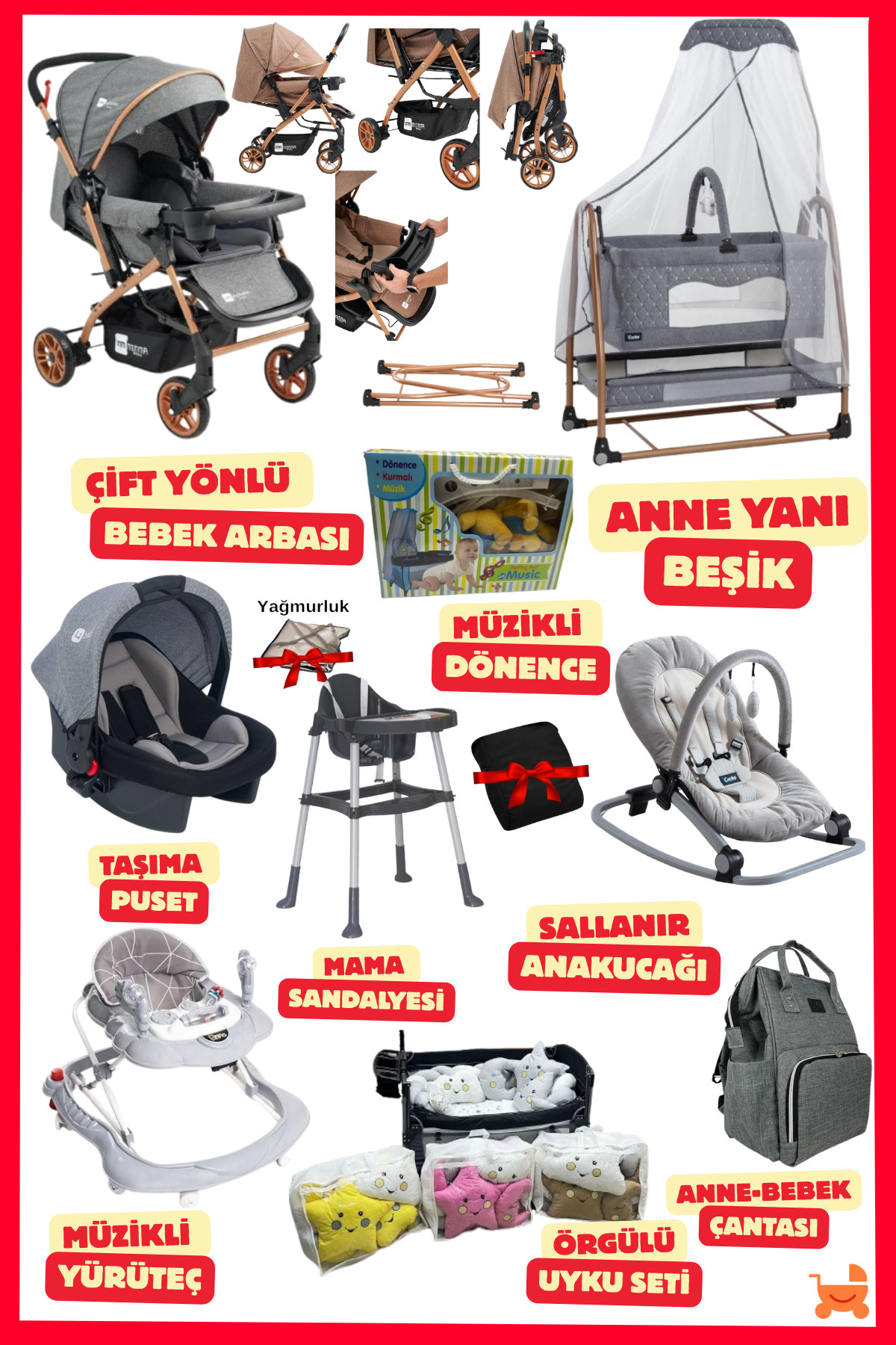 ÖYKÜ BEBEK DUNYASI Premium Yeni Doğan Bebek Çeyiz Seti (19 Parça) Her Bebeğin İlk Öyküsü Burda Başlar