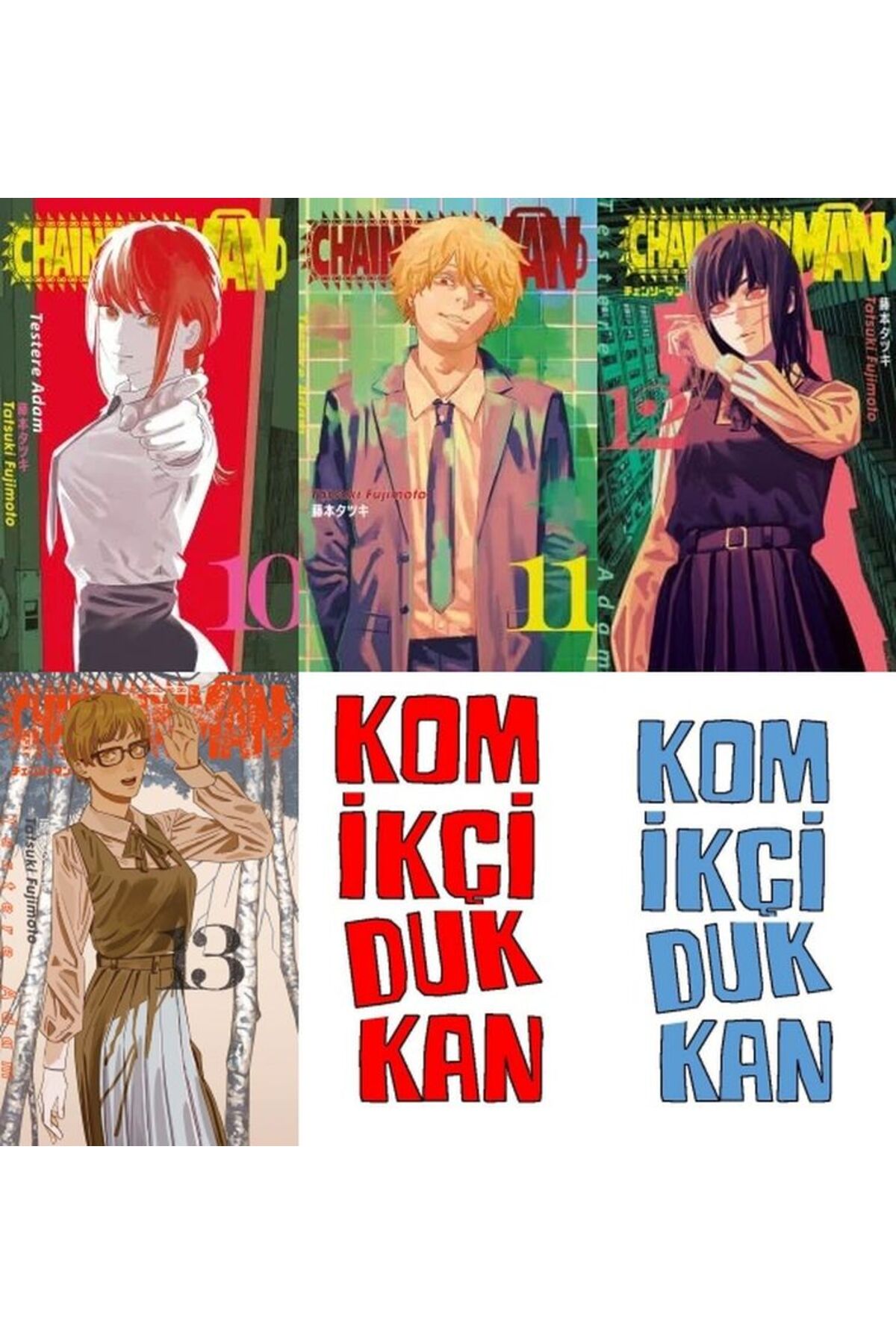 Testere Adam Gerekli Şeyler Yayıncılık Chainsaw Man-Testere Adam 10-11-12-13 manga ...
