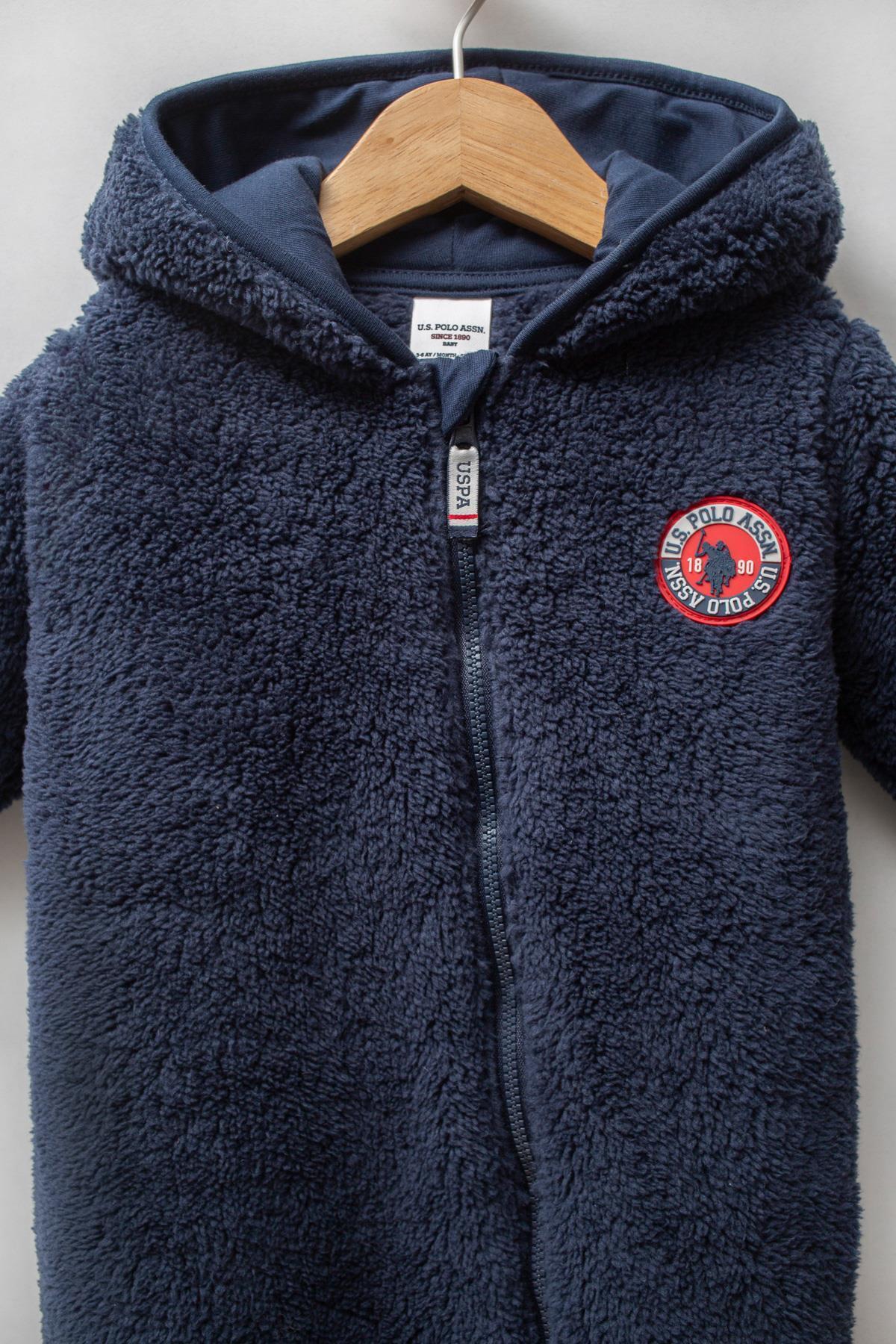 U.S. Polo Assn. Erkek Bebek Welsoft Tulum, Fermuarlı Tulum, Kapşonlu Tulum, Süper Yumuşak Kumaş fotoğrafı 2 (önizleme)