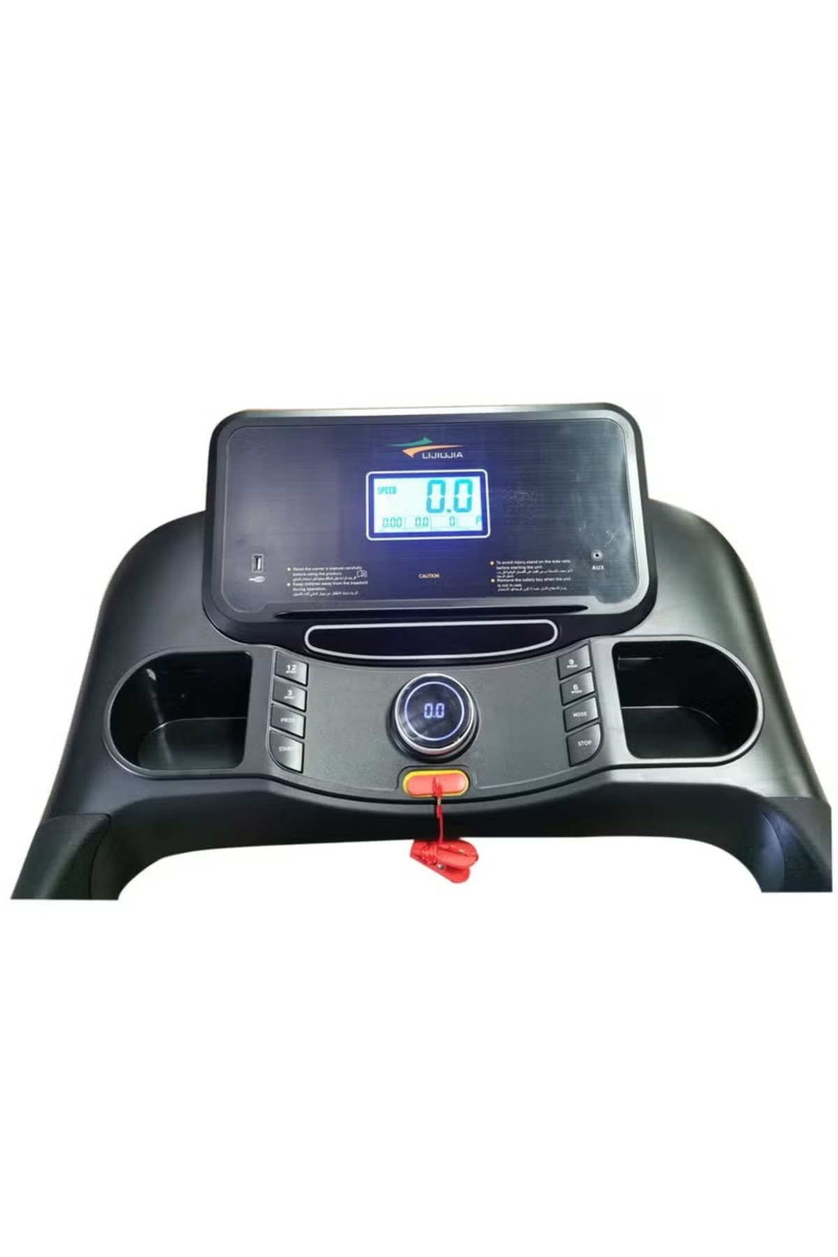 سير جري 4 حصان قابلة للطي تحمل 140 كجم مع بلوتوث ومساحة جري 46×122سم و 3مستويات انحدار,سرعة 16ك,610A