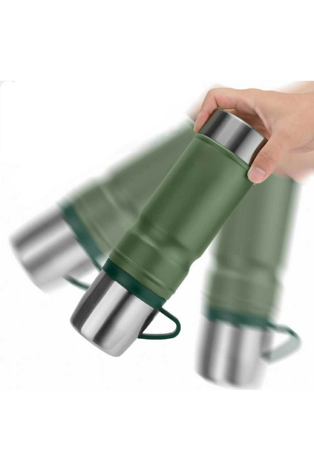 LİBE Paslanmaz Çelik Vakumlu Matara Termos (Bardaklı) 680 ML fotoğrafı 2 (önizleme)