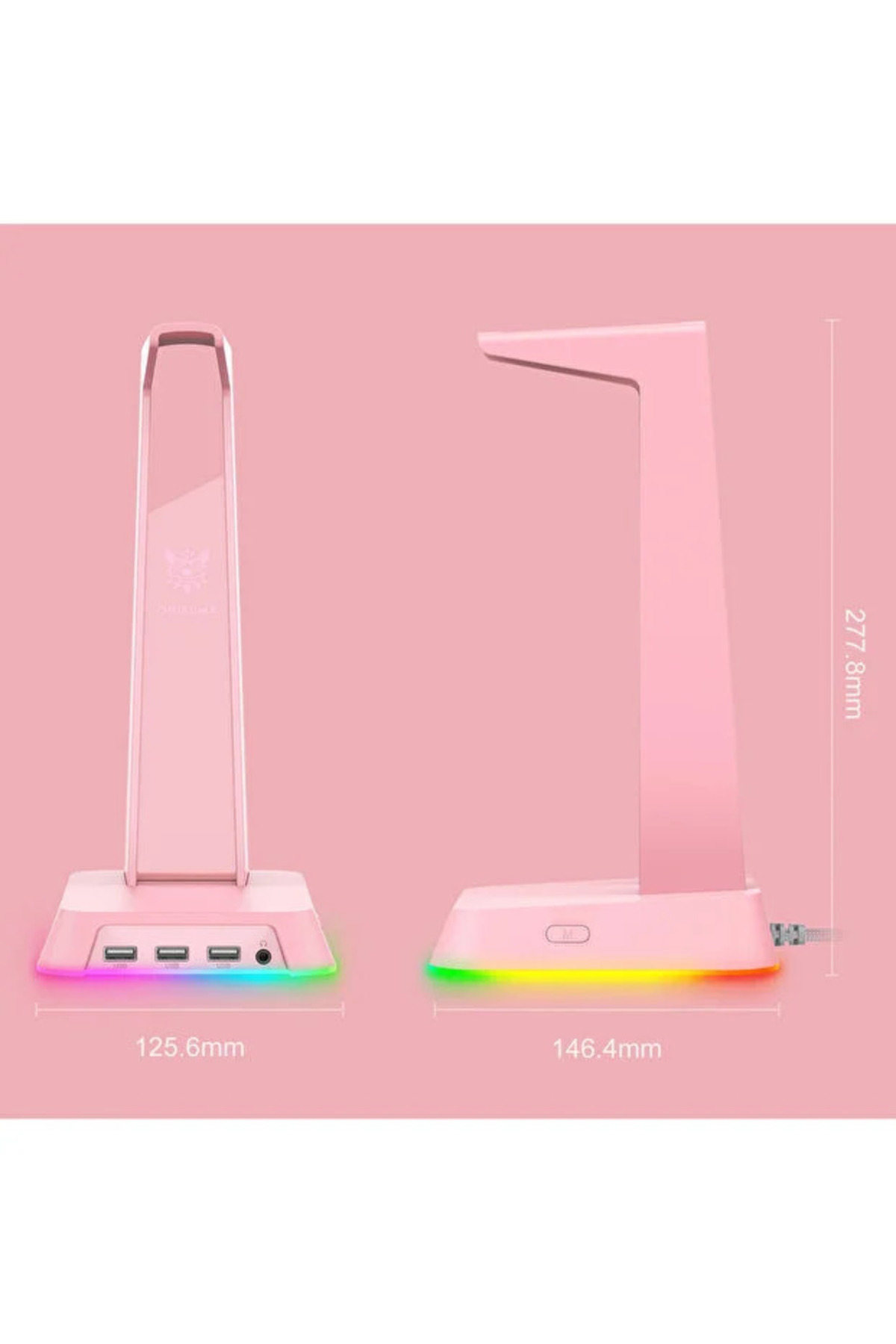 Informatics Here ST-2 Rgb Headset Holder & Headset Stand Premium Gamer Publisher Equipment Illuminated